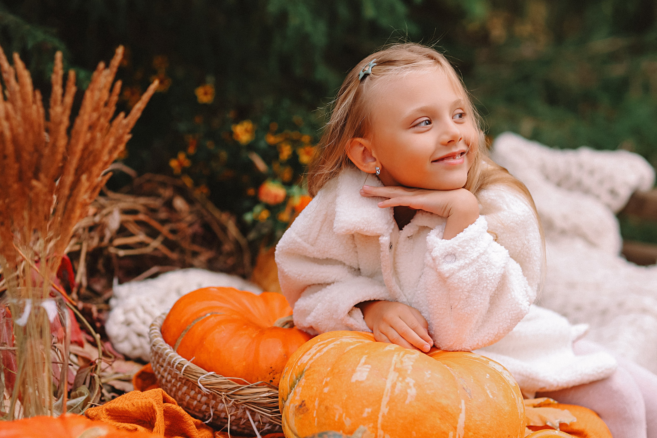 Тыквы. Семейный фотограф Тюмень, фотограф на роды Салмина Мария