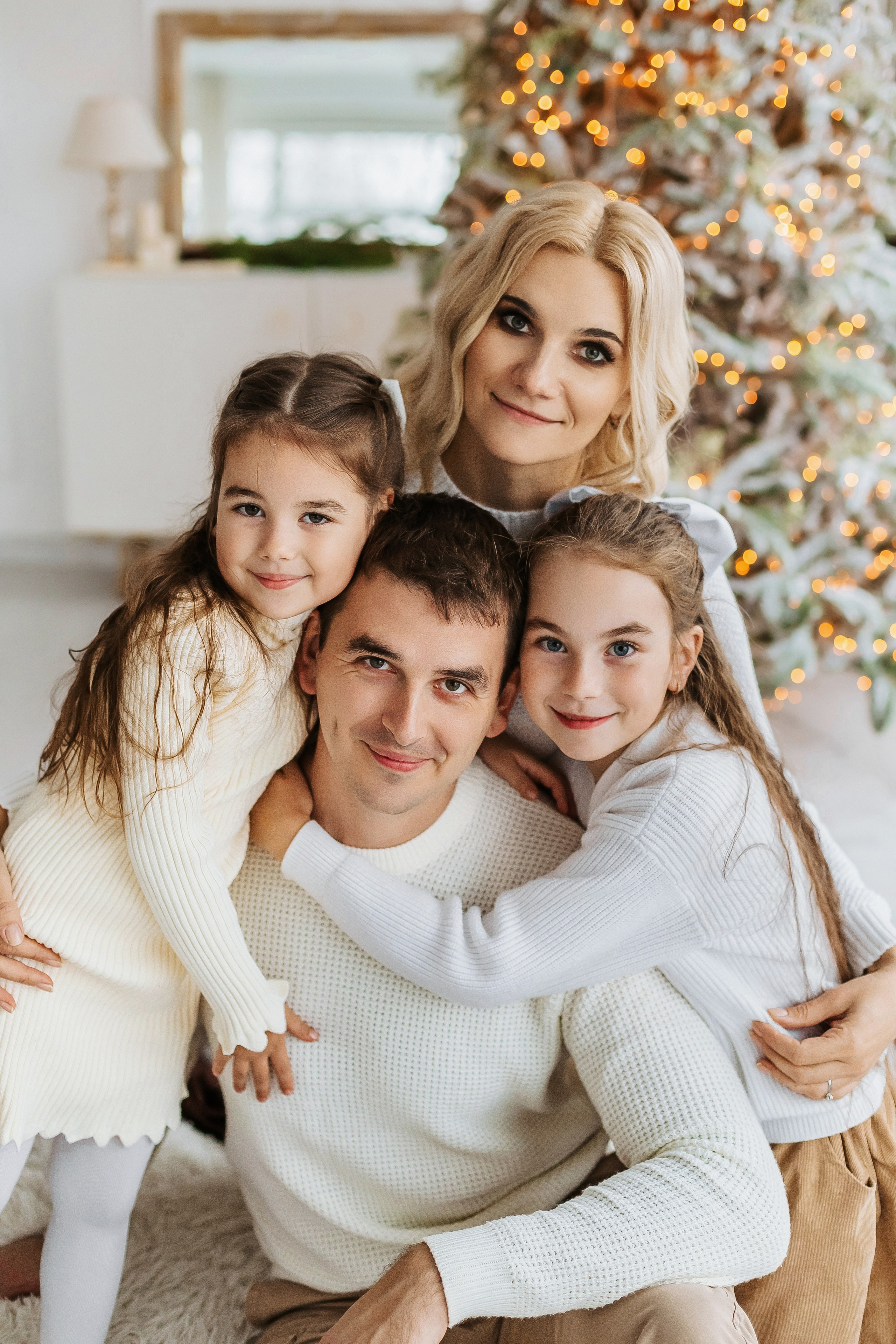 Семейная новогодняя фотосессия. Портретный и семейный фотограф в Минске