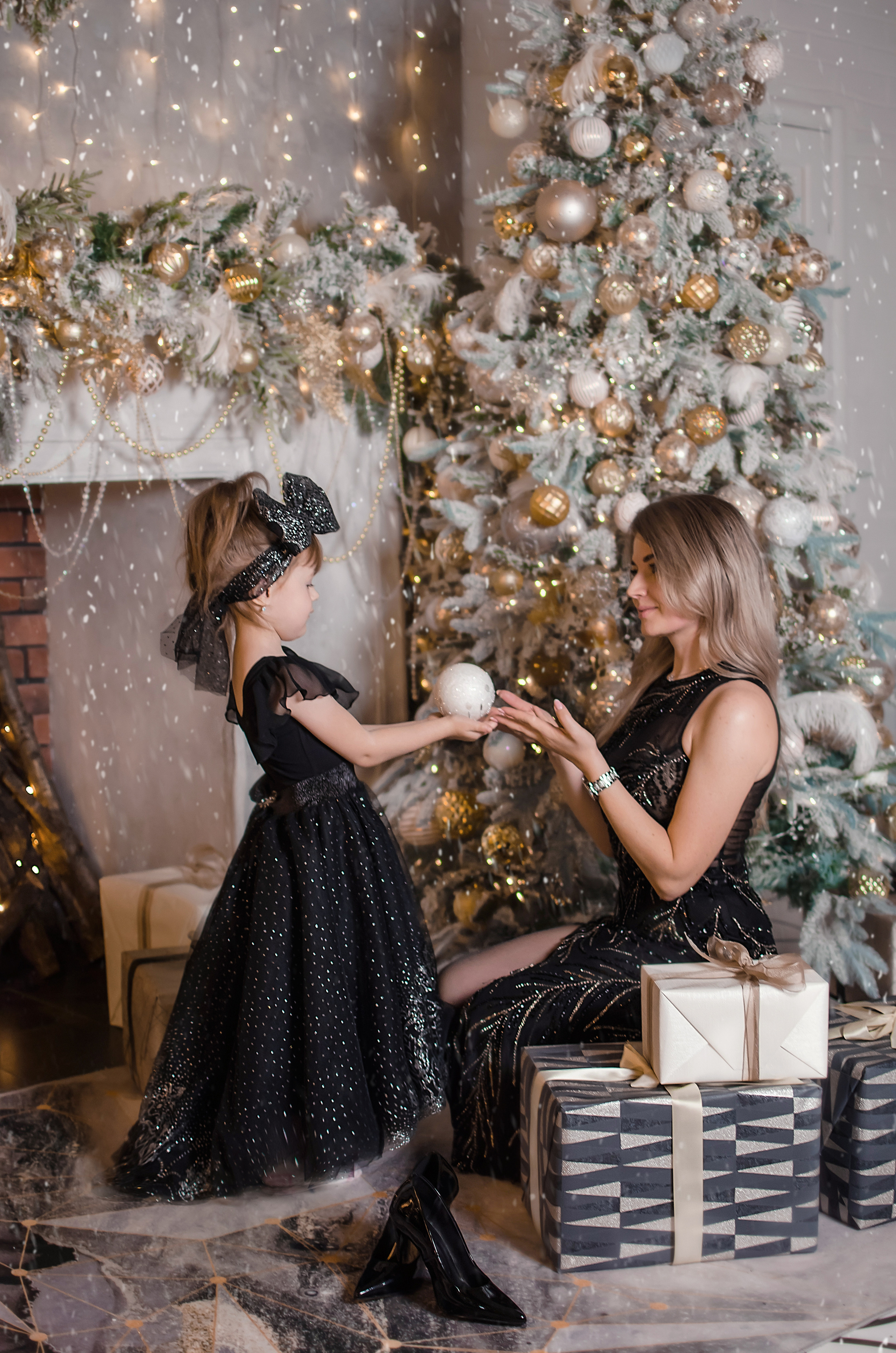 Новогодняя фотосессия Екатерины и ее дочки. Свадебный и семейный фотограф в Хабаровске Оксана Новикова