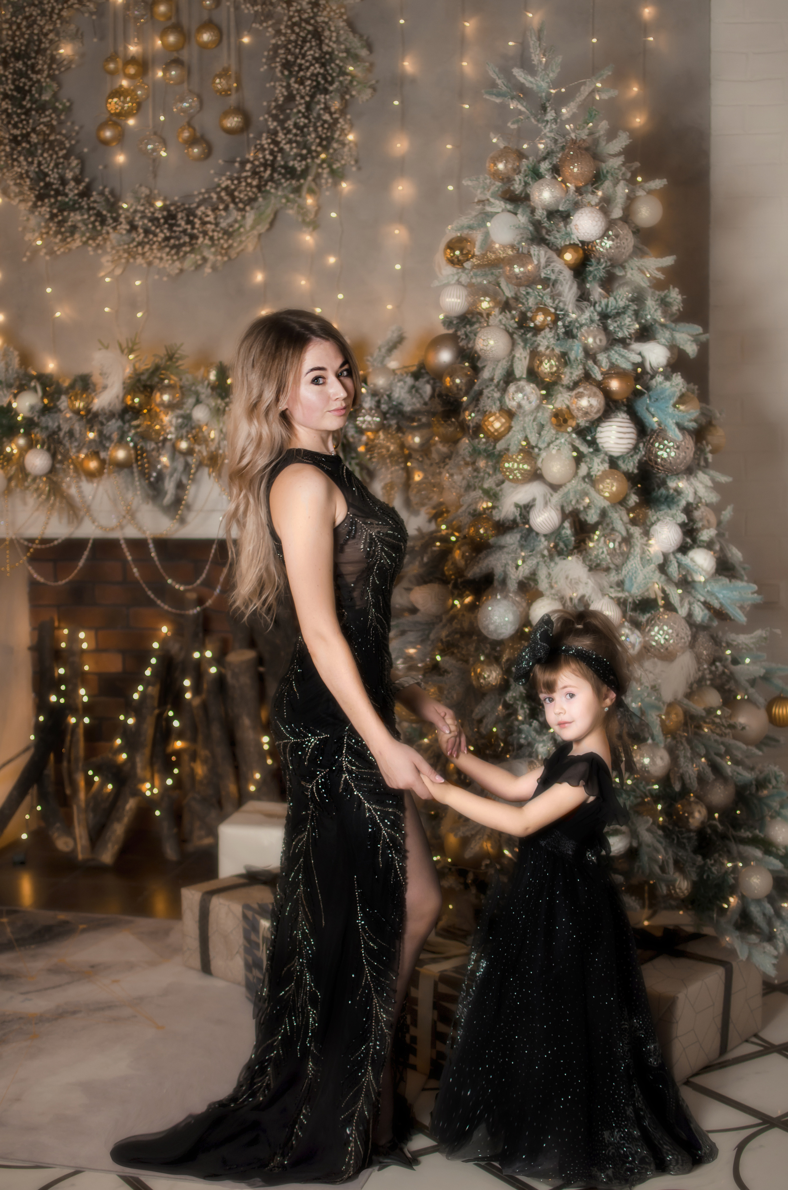 Новогодняя фотосессия Екатерины и ее дочки. Свадебный и семейный фотограф в Хабаровске Оксана Новикова
