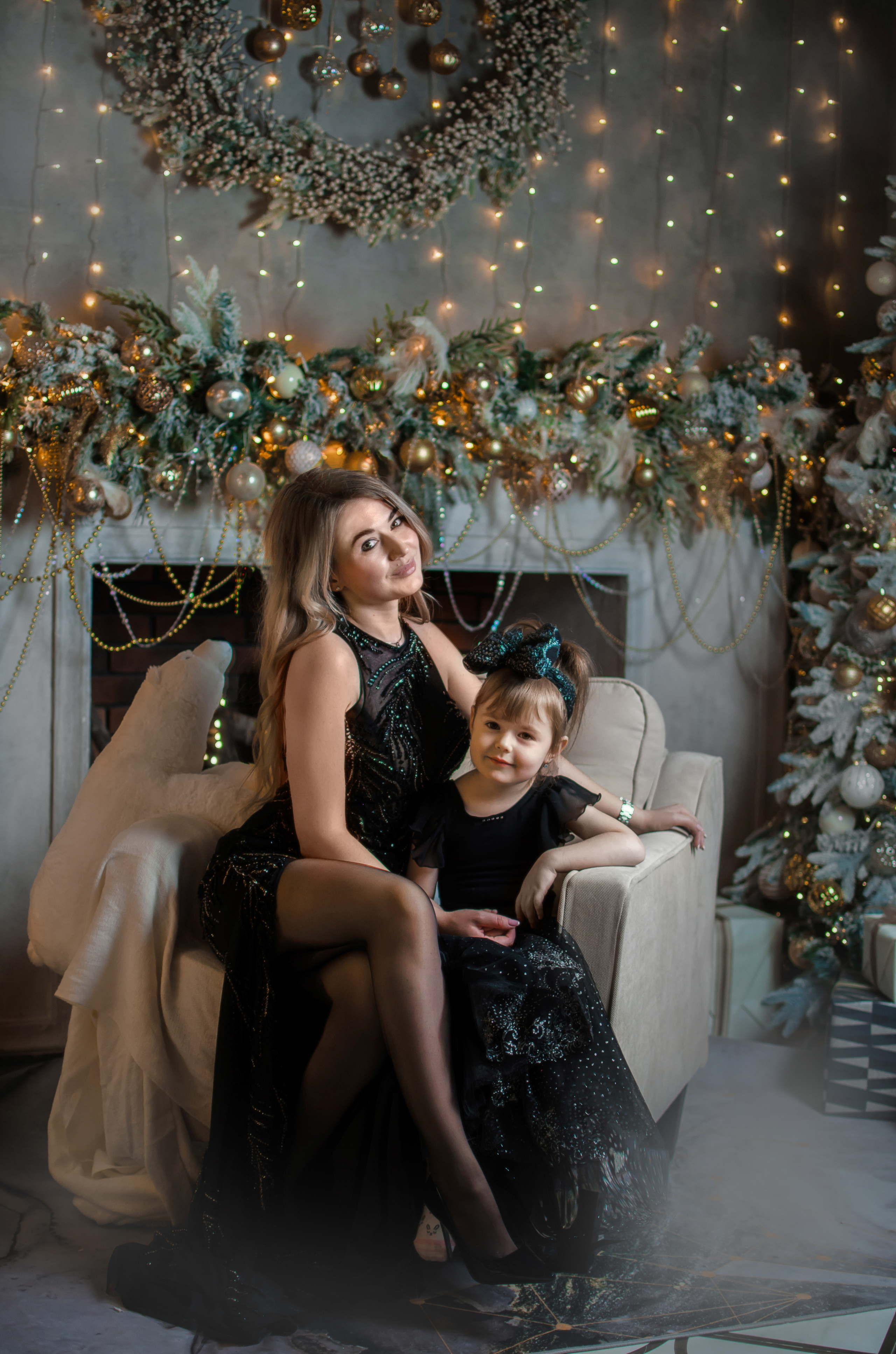 Новогодняя фотосессия Екатерины и ее дочки. Свадебный и семейный фотограф в Хабаровске Оксана Новикова