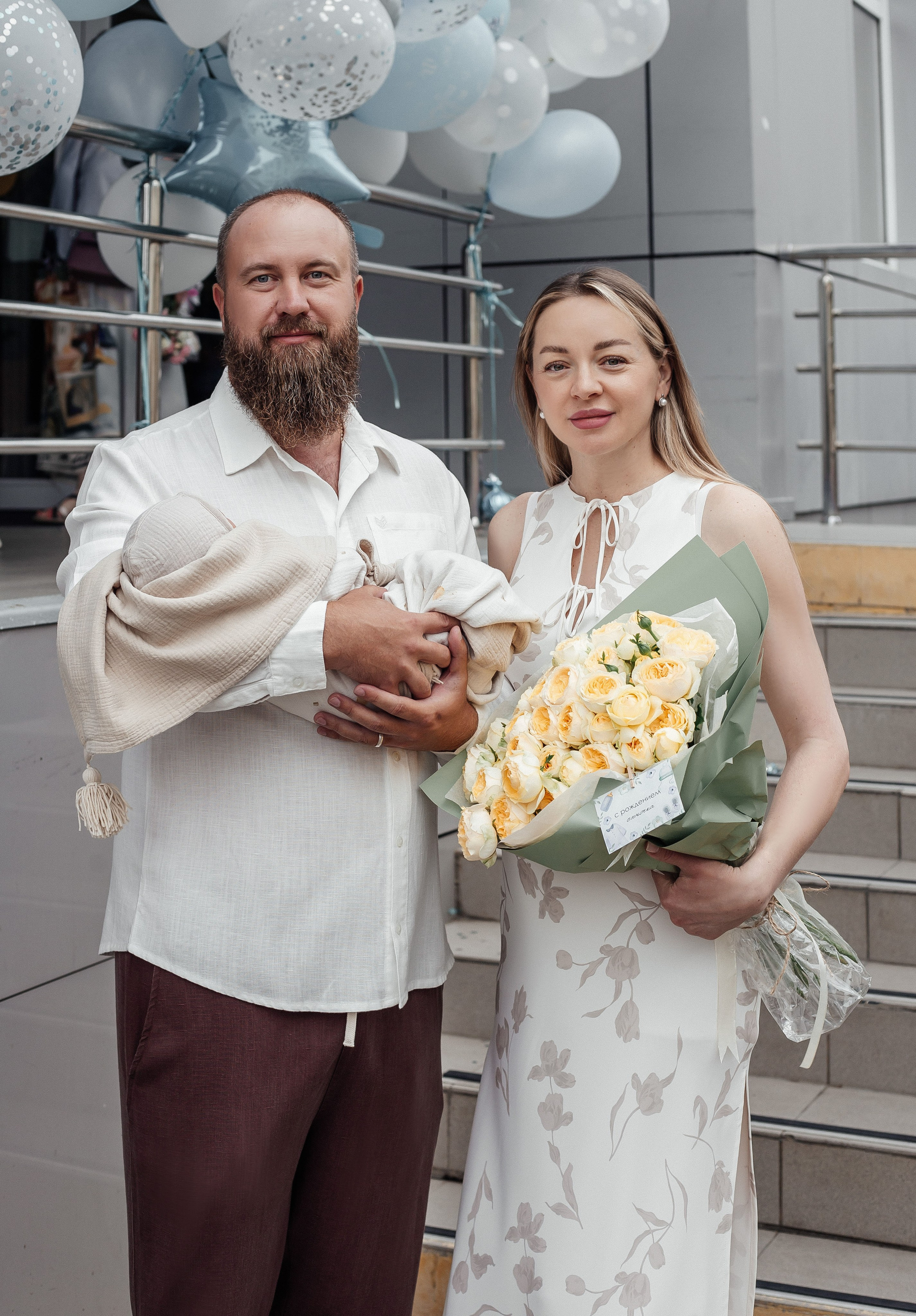 Выписка из роддома. Фотограф Алина Галатова в Краснодаре