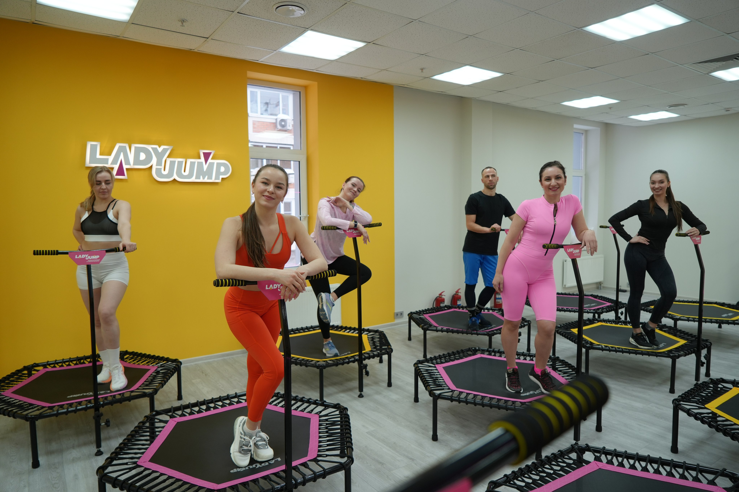 Открытие батутного центра «Lady Jump». Видеограф и Фотограф в Москве