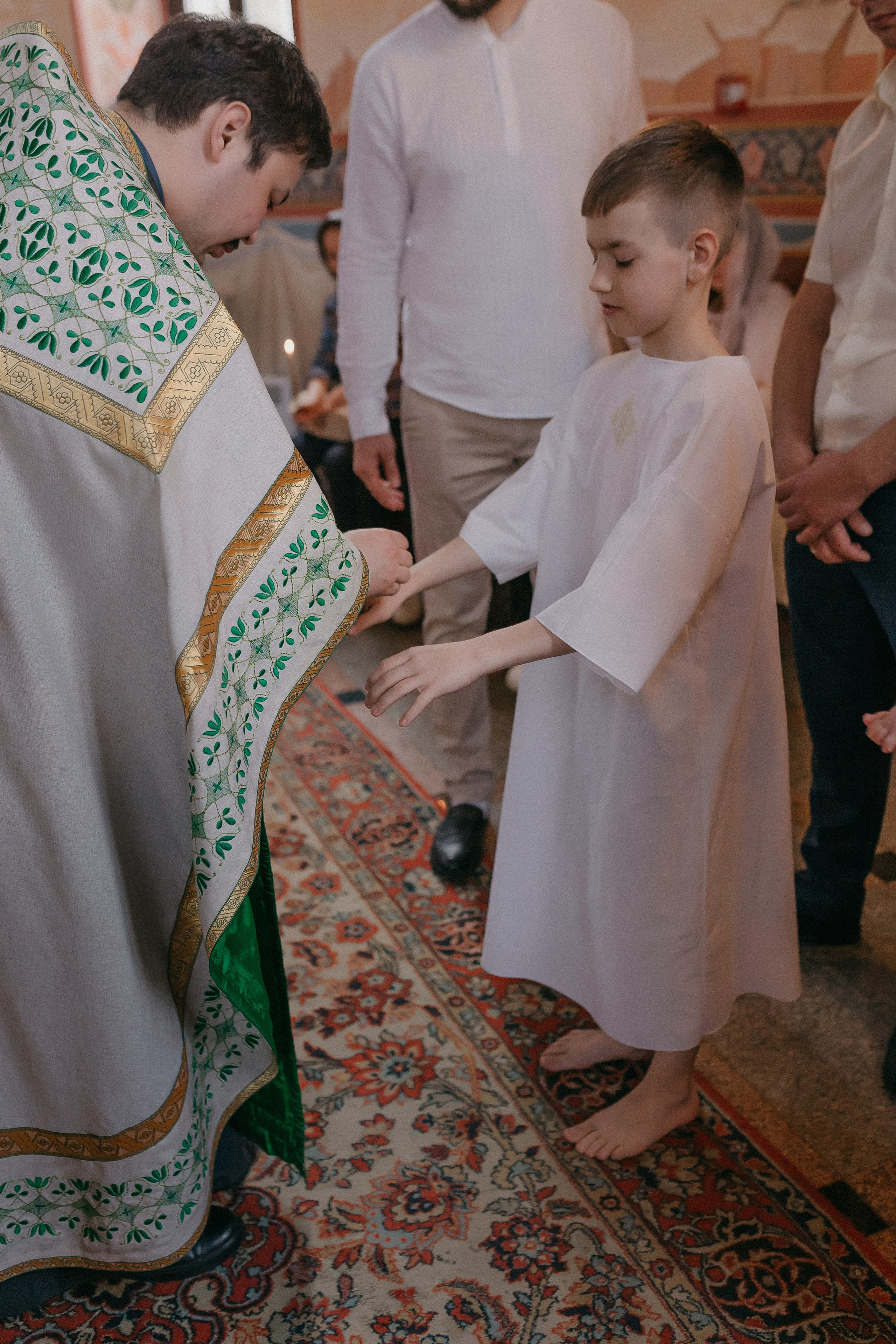 Крещение Артёма и Валерии. Храм Георгия Победоносца. Семейный фотограф в Сургуте
