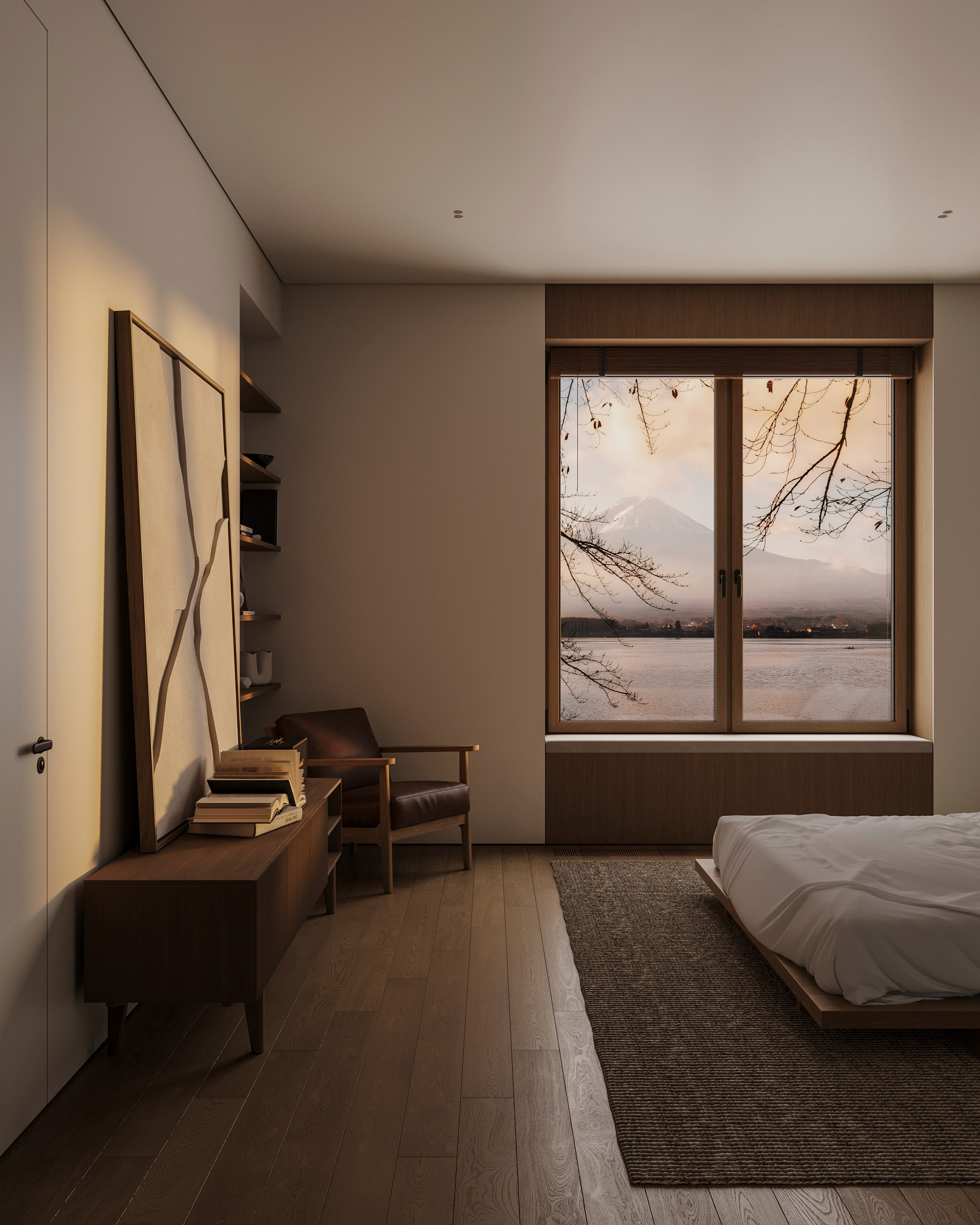 JAPANDI HAVEN | CONCEPTUAL PROJECT. Interior Visualization by Valerie Stetyukevich