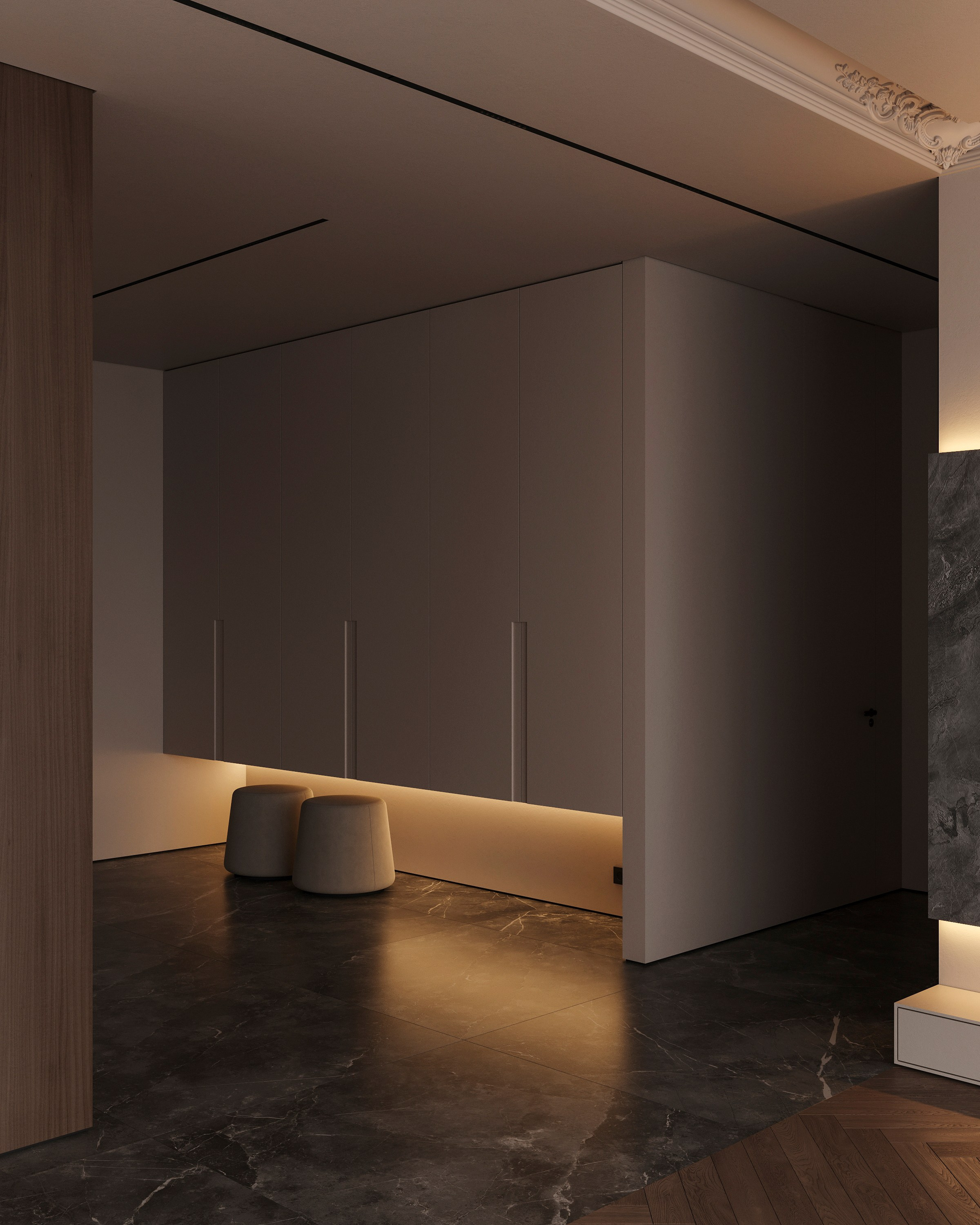 COZY SKYLINE | CONCEPTUAL PROJECT. Interior Visualization by Valerie Stetyukevich