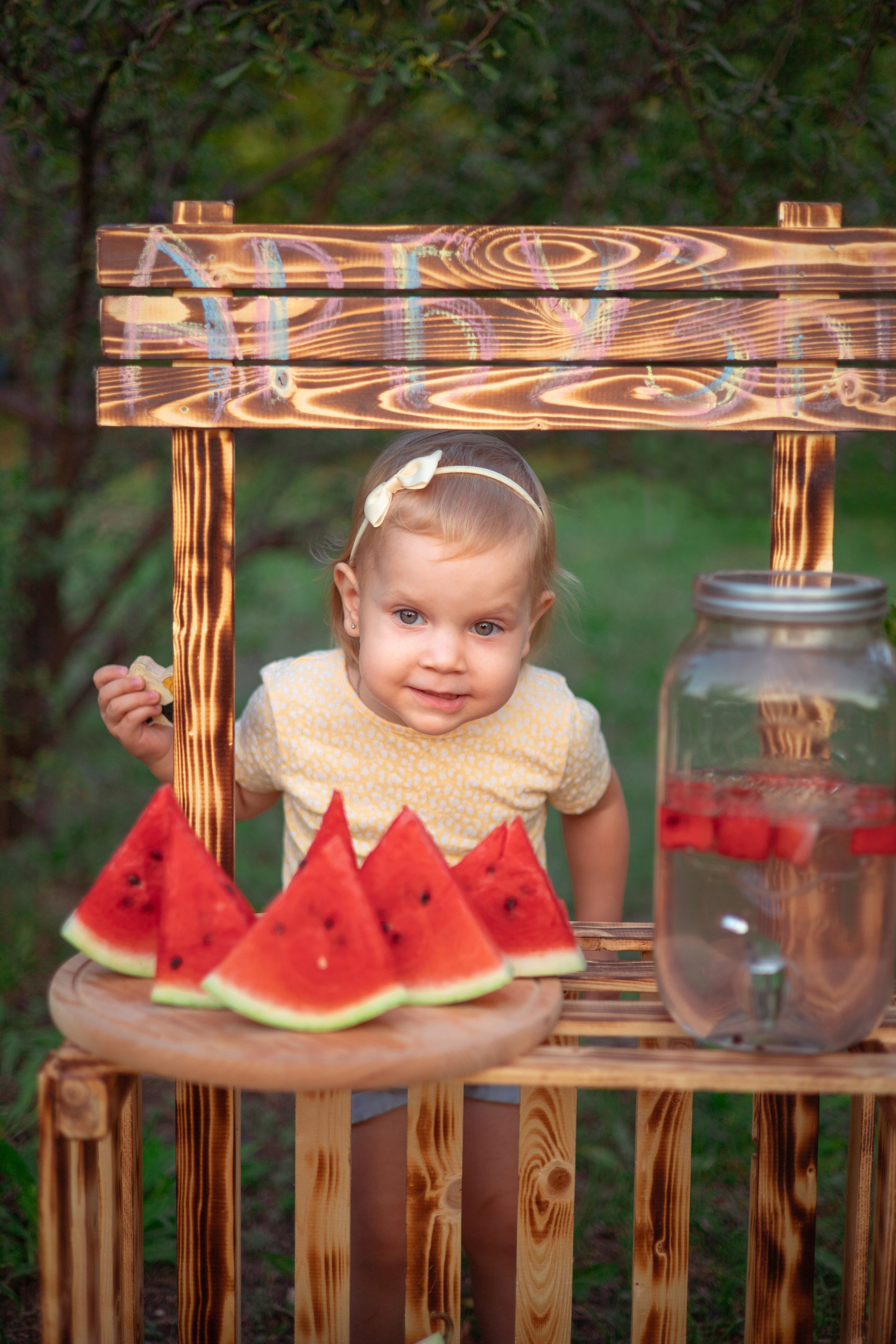 Полина и Даня арбузы. Семейный и детский фотограф в Михайловке Татьяна Лестьева