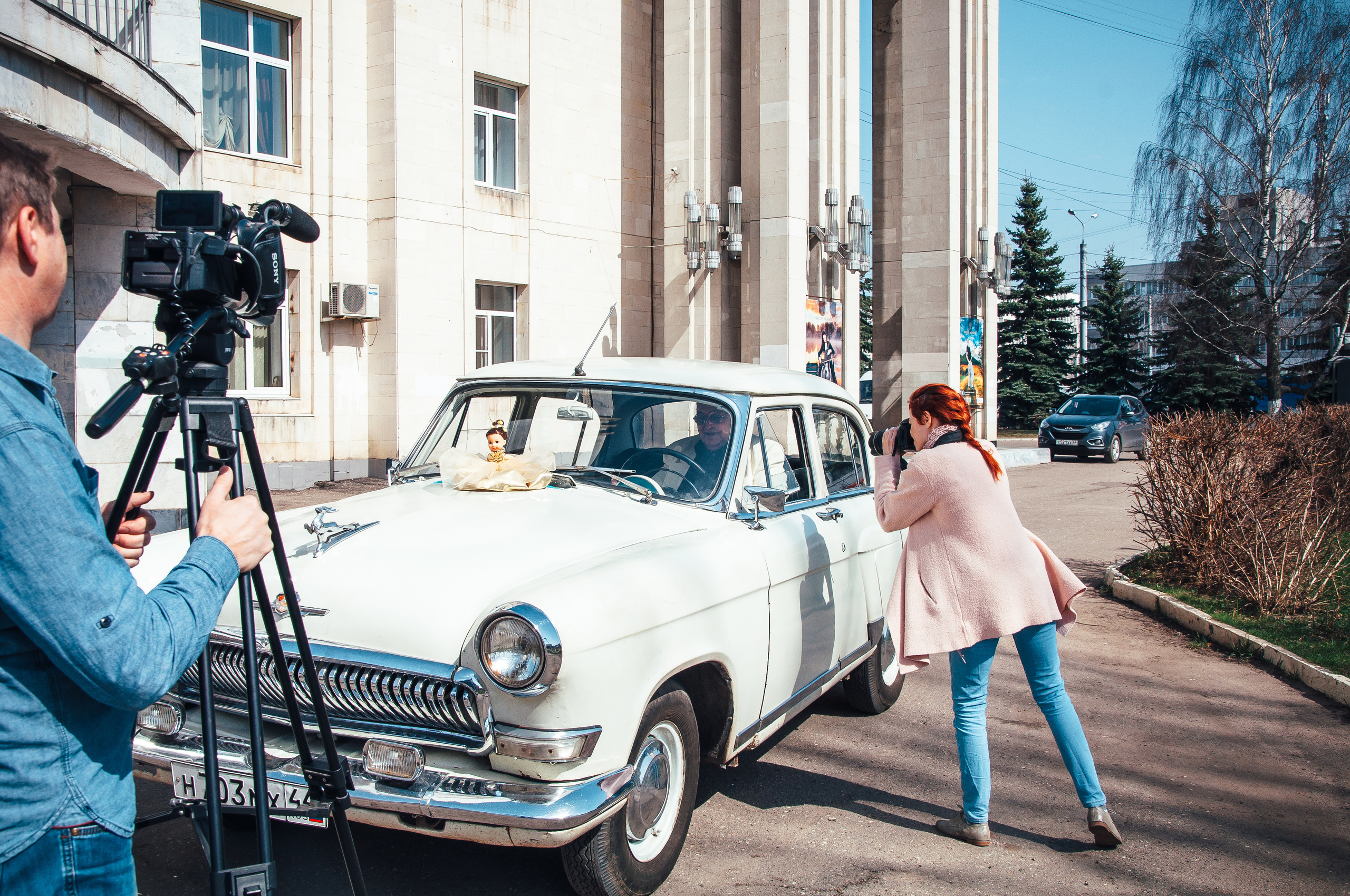 Золотая свадьба. Прокат Аренда ретро автомобилей Волга ГАЗ 21  Кострома