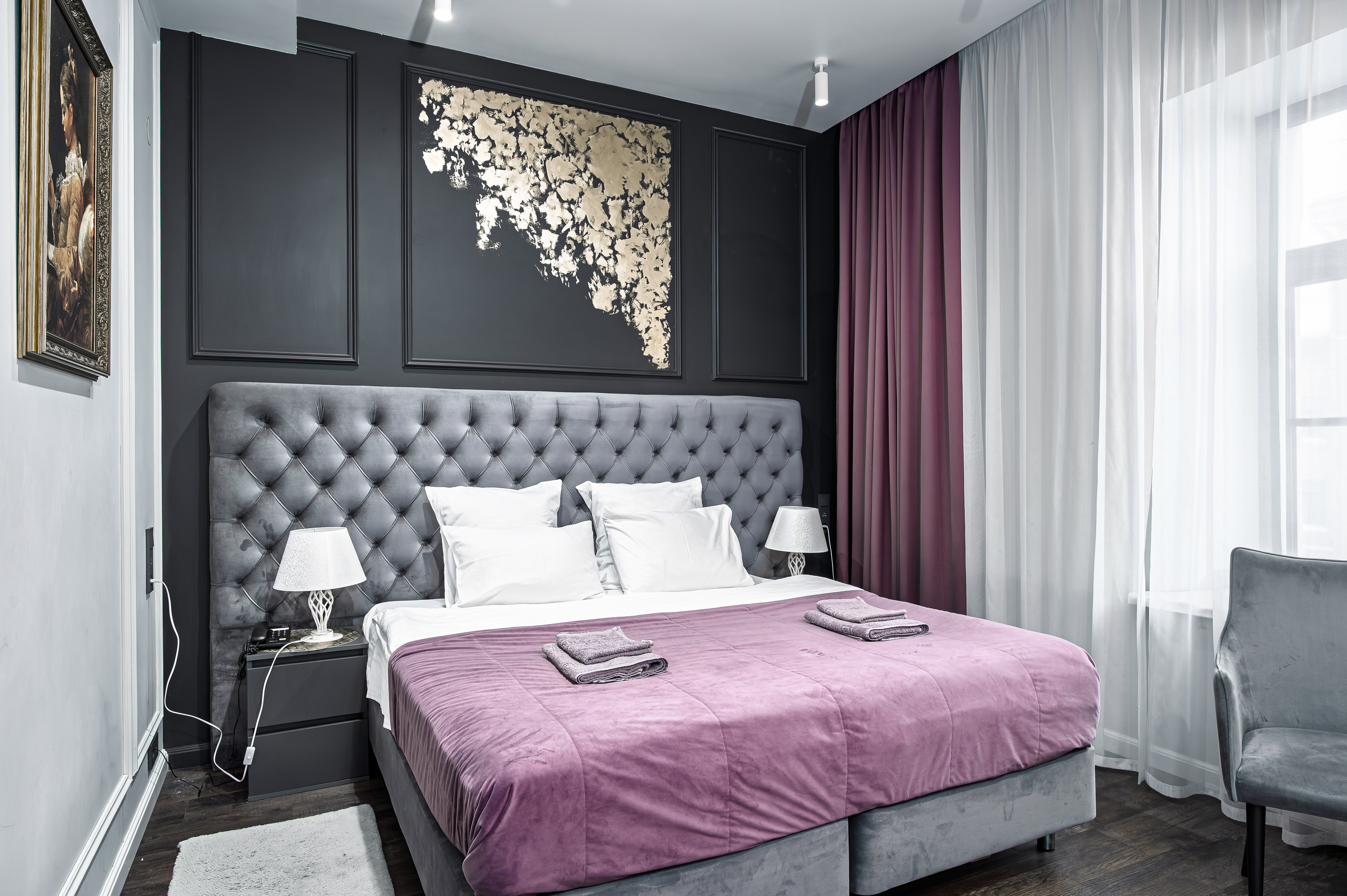 Классический номер отеля Acqualina. Интерьерный фотограф. Фото- видеосъемка недвижимости Санкт-Петербург