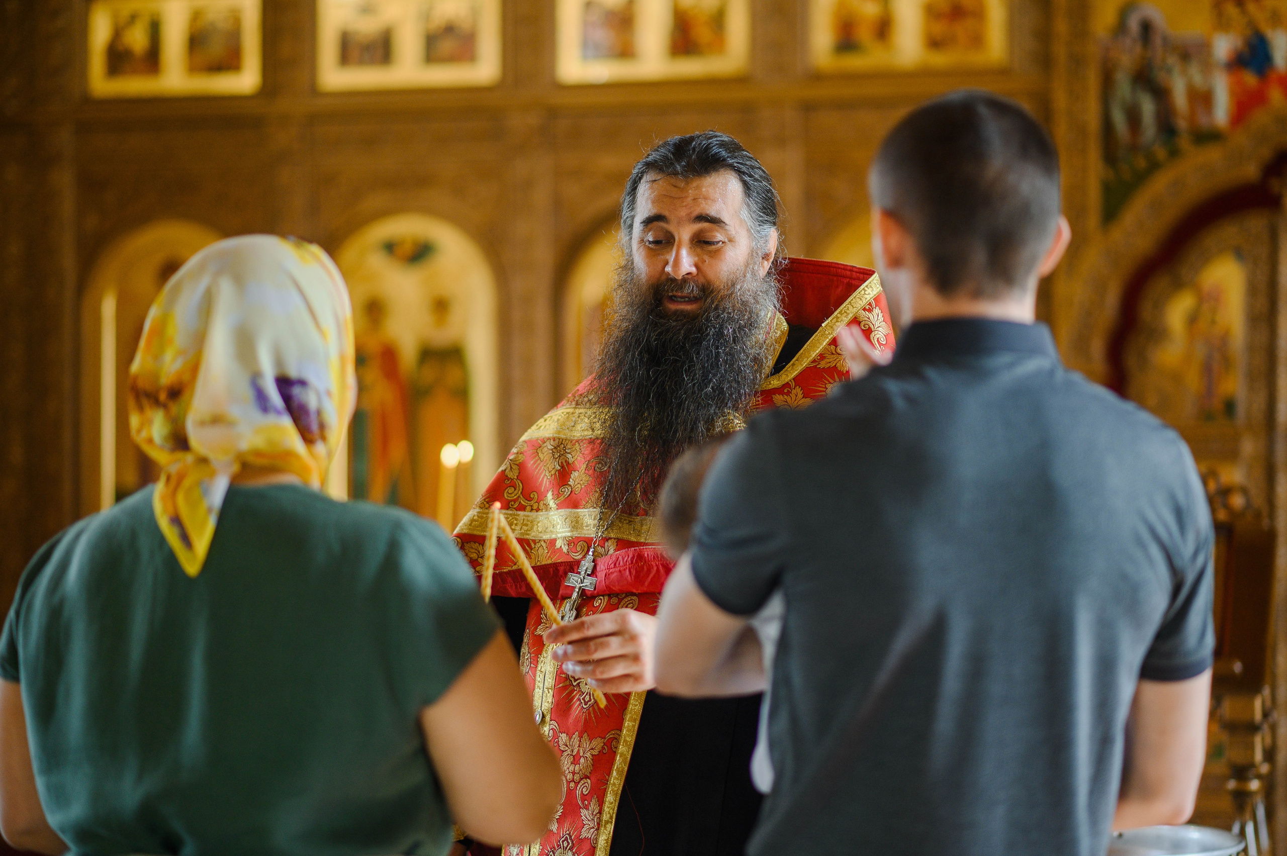 Крещение Олега. Храм святых мучеников Адриана и Наталии (дальнее Арбеково). Свадебный и семейный Фотограф в Пензе Татьяна Лапоногова