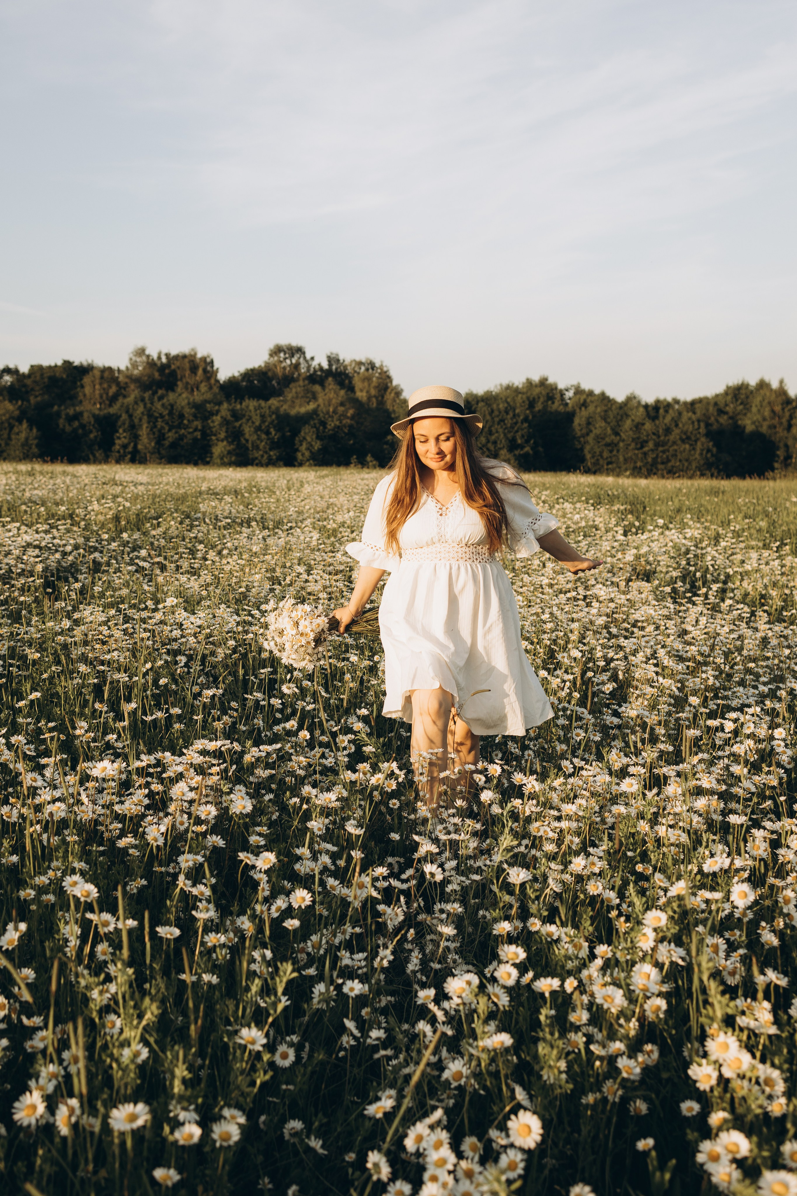 Маша и ромашки. Семейный фотограф в Москве Виктория Ястребинская