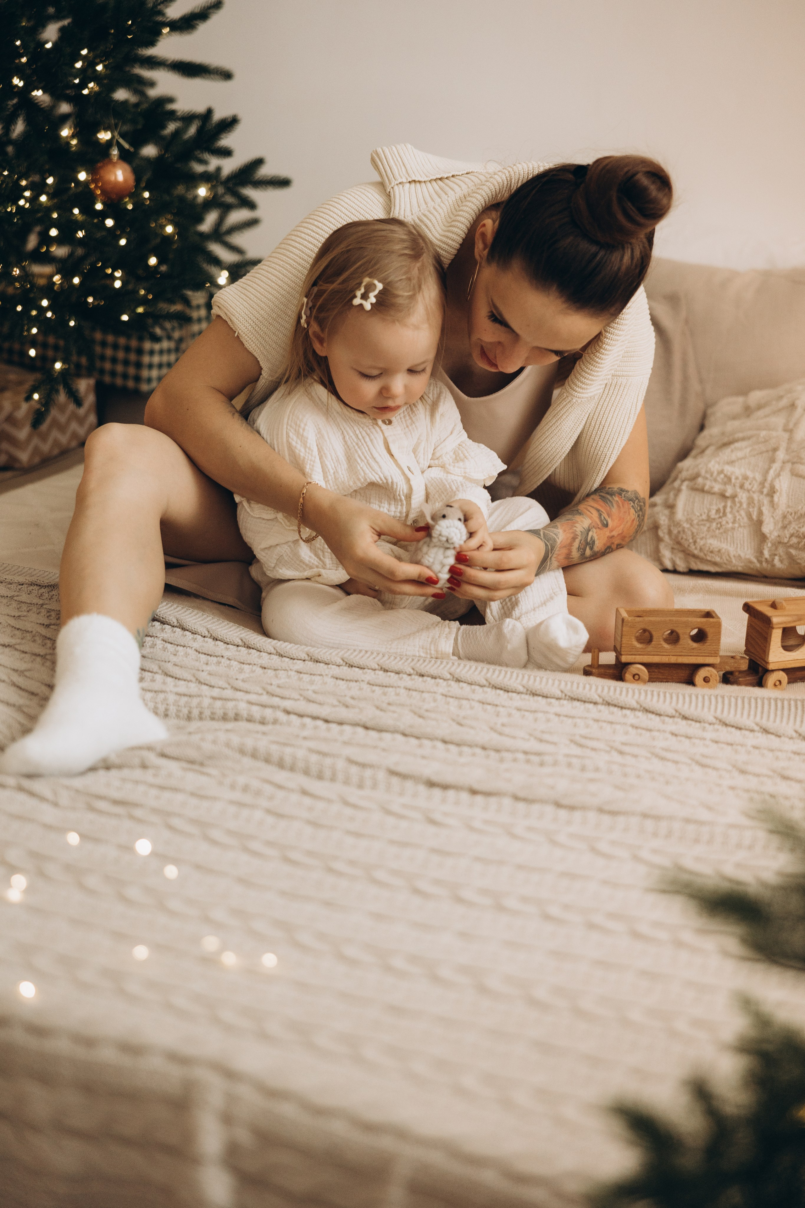 Ольга и Мирослава НГ. Семейный фотограф в Москве Виктория Ястребинская