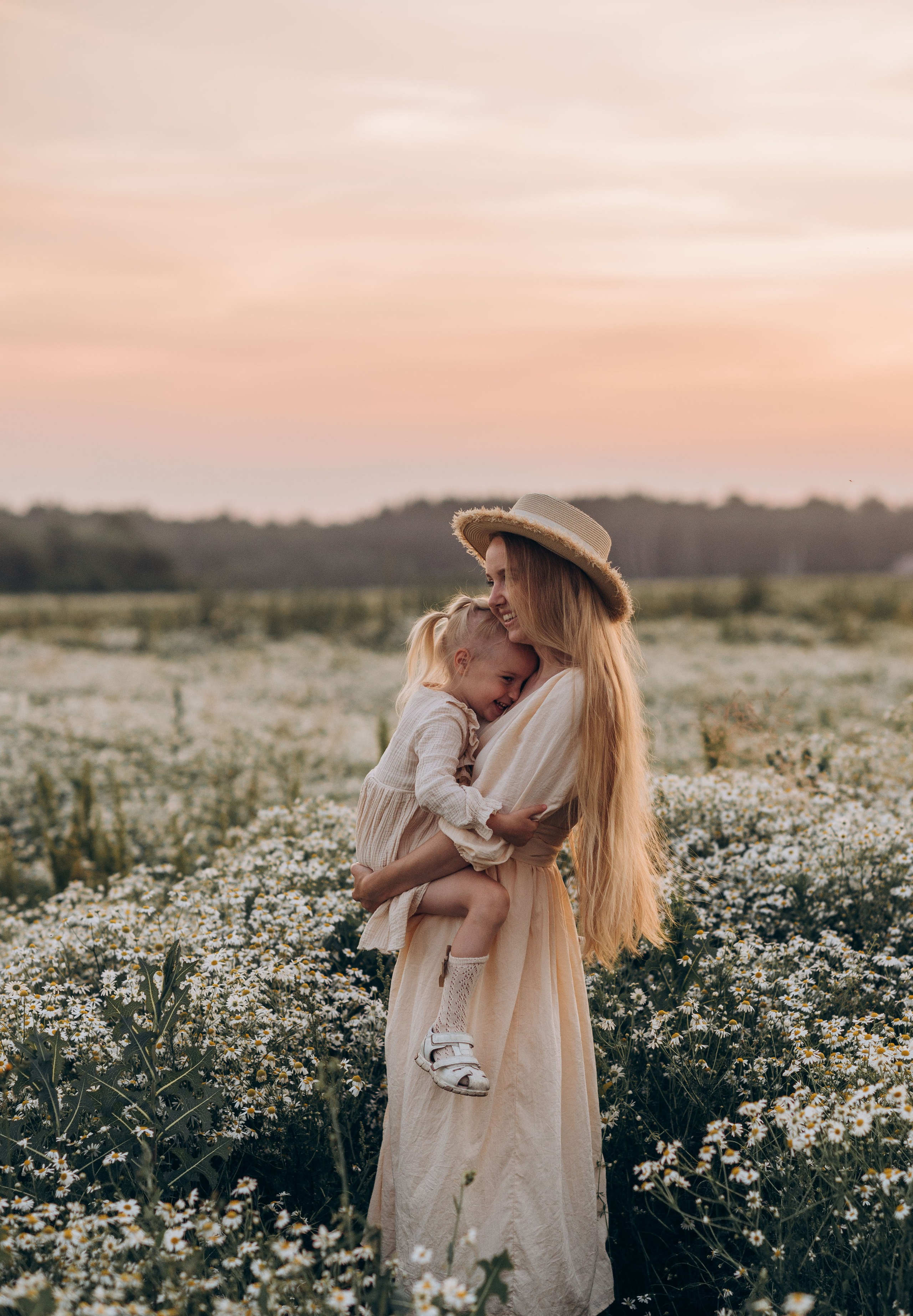 Закат в ромашках. Семейный фотограф в Домодедово и Москве Елена Пичугина