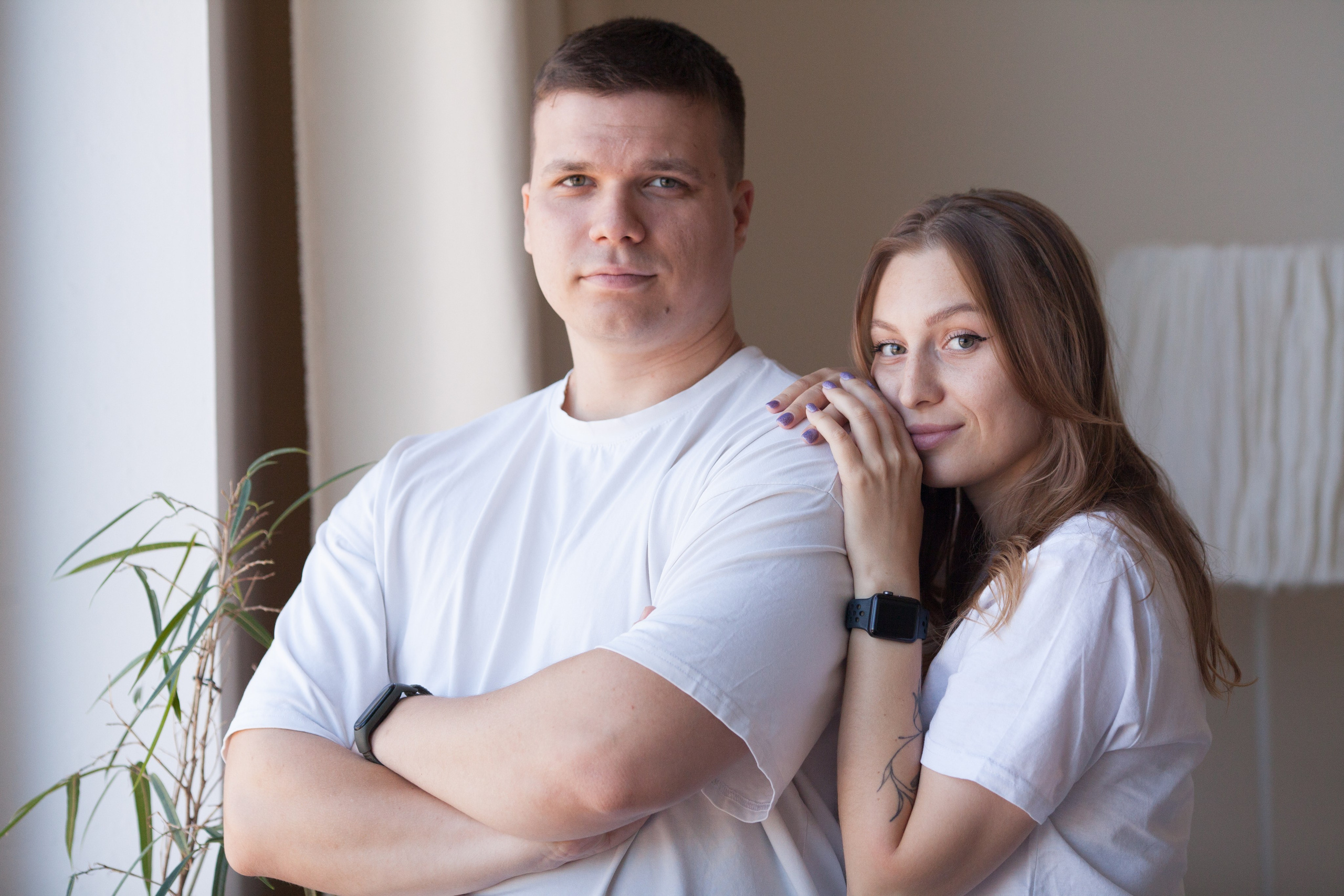 Женя и Кристина минимализм. Семейный и детский фотограф в Краснодаре Брусилова Марина