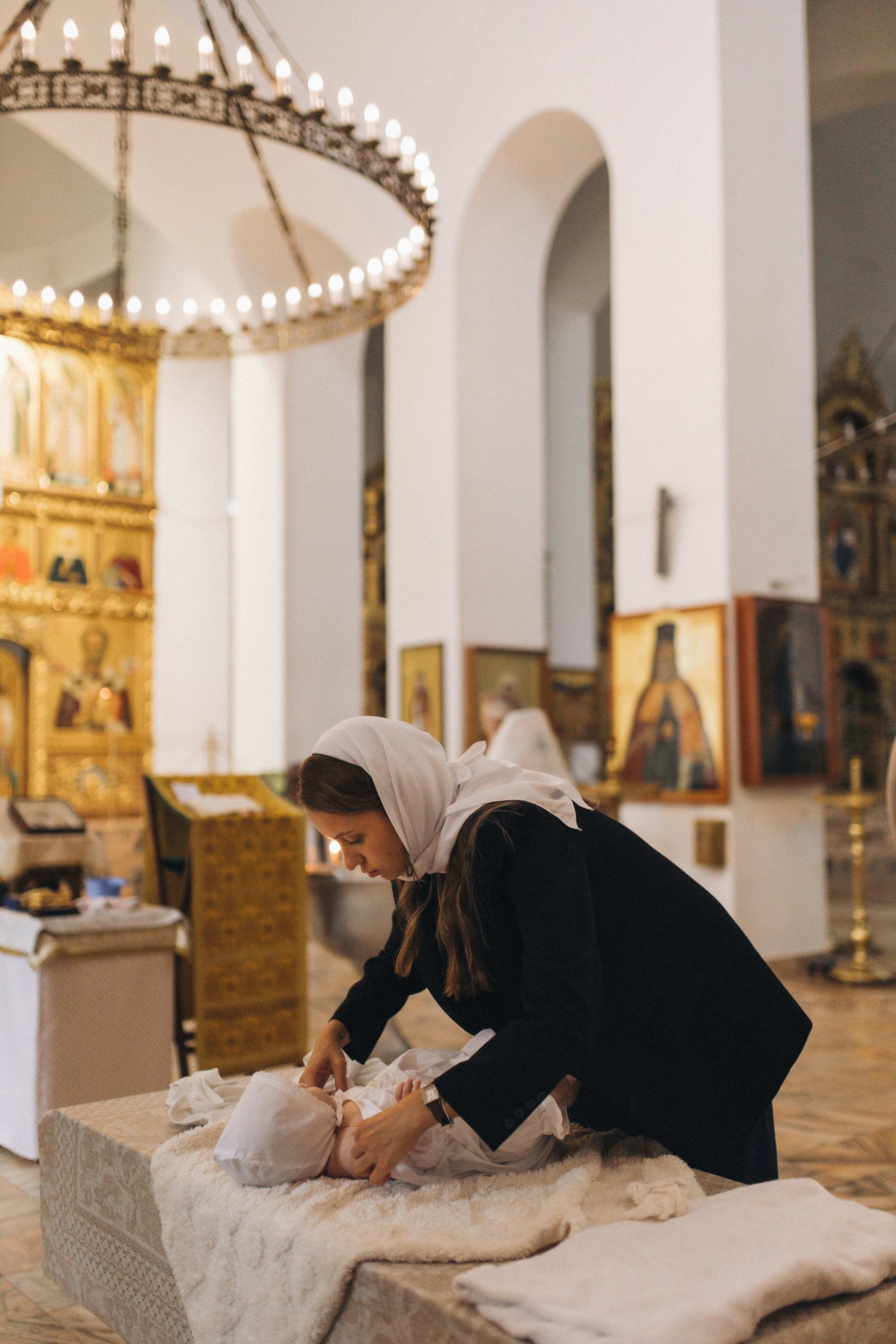Крещение Настеньки. Семейный и свадебный фотограф в Москве и Зеленограде Марина Малярова