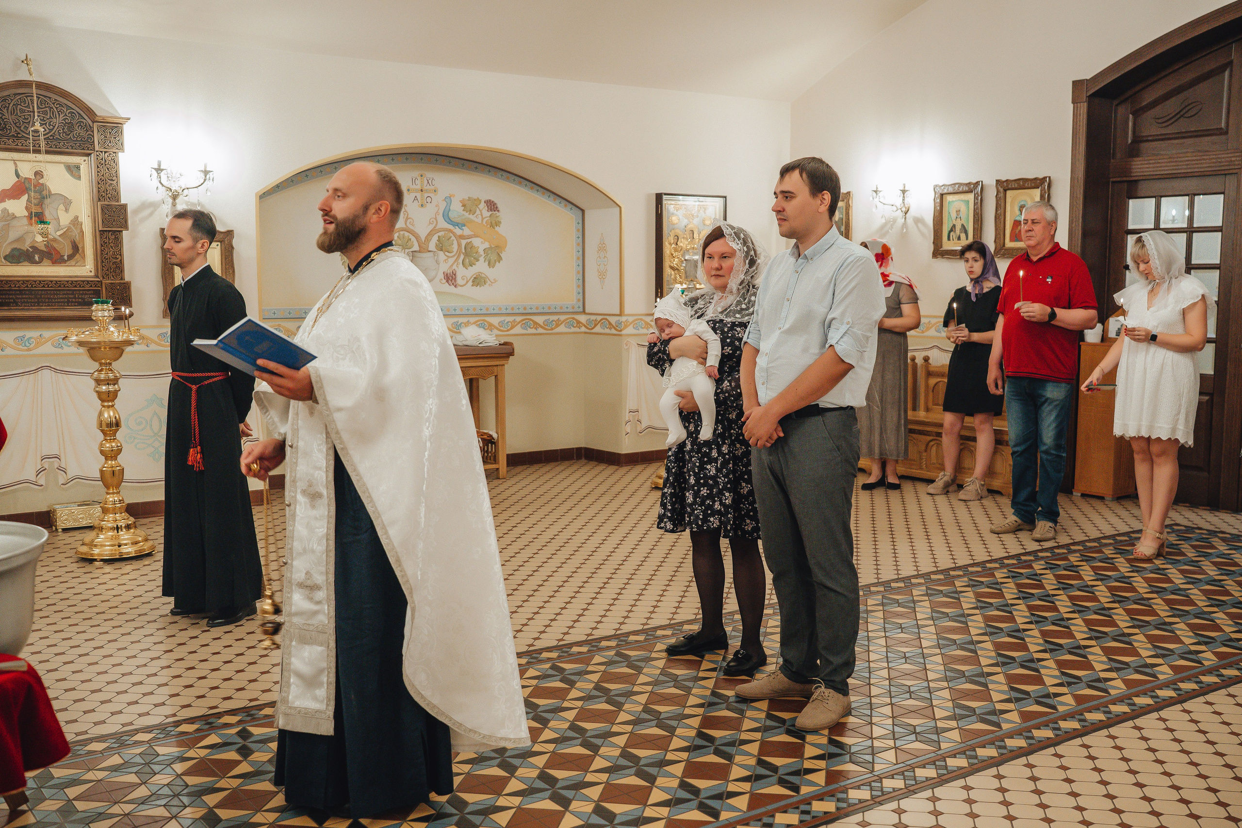 Крещение Ксении. Свадебный и семейный фотограф Пушкин Царское Село СПБ Питер Санкт-Петербург и Рязань Ольга Козлова