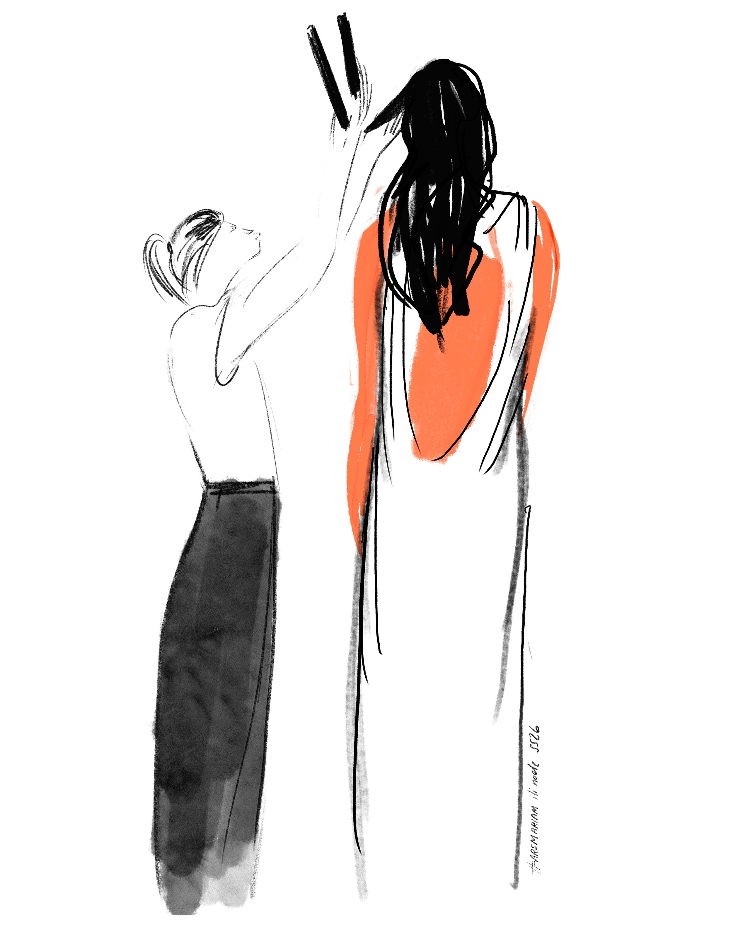 Ili node 2026SS. Фэшн иллюстратор из Москвы Власенко Мария