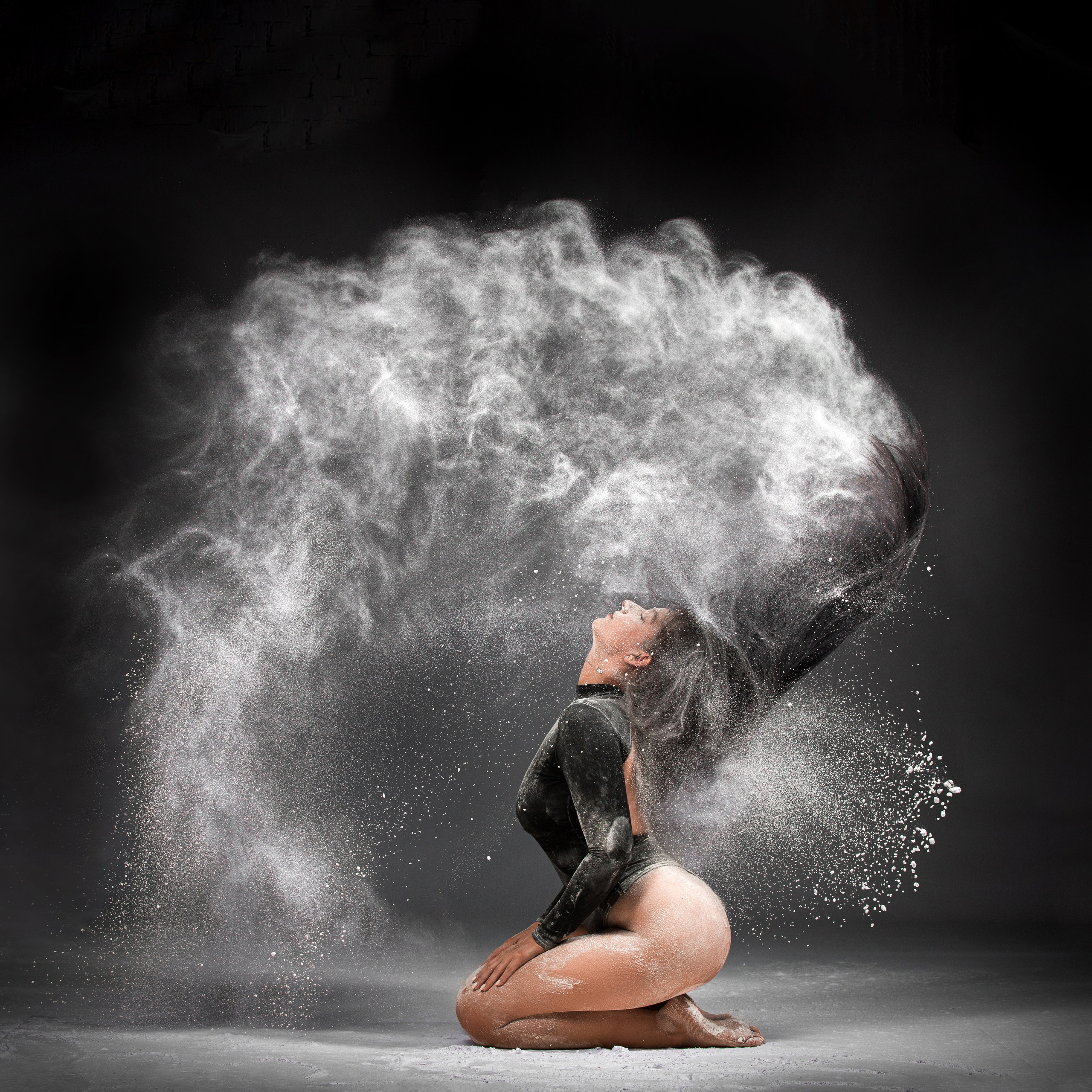 Фото с мукой. Фотограф Мария Кольцова