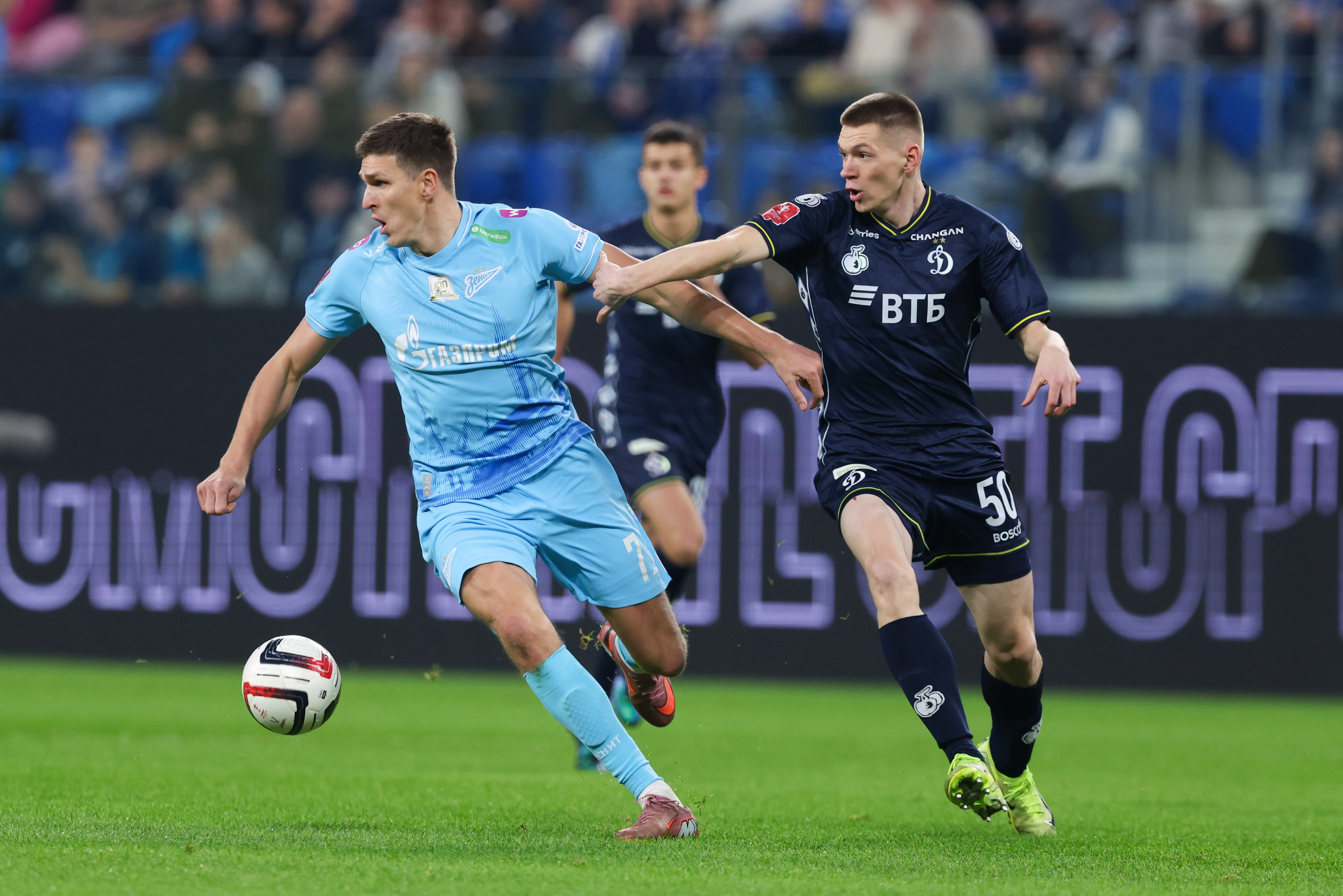 ФК «Зенит — ФК «Динамо» Москва 05.11.2025. Спортивный и репортажный фотограф Антон Тереханов