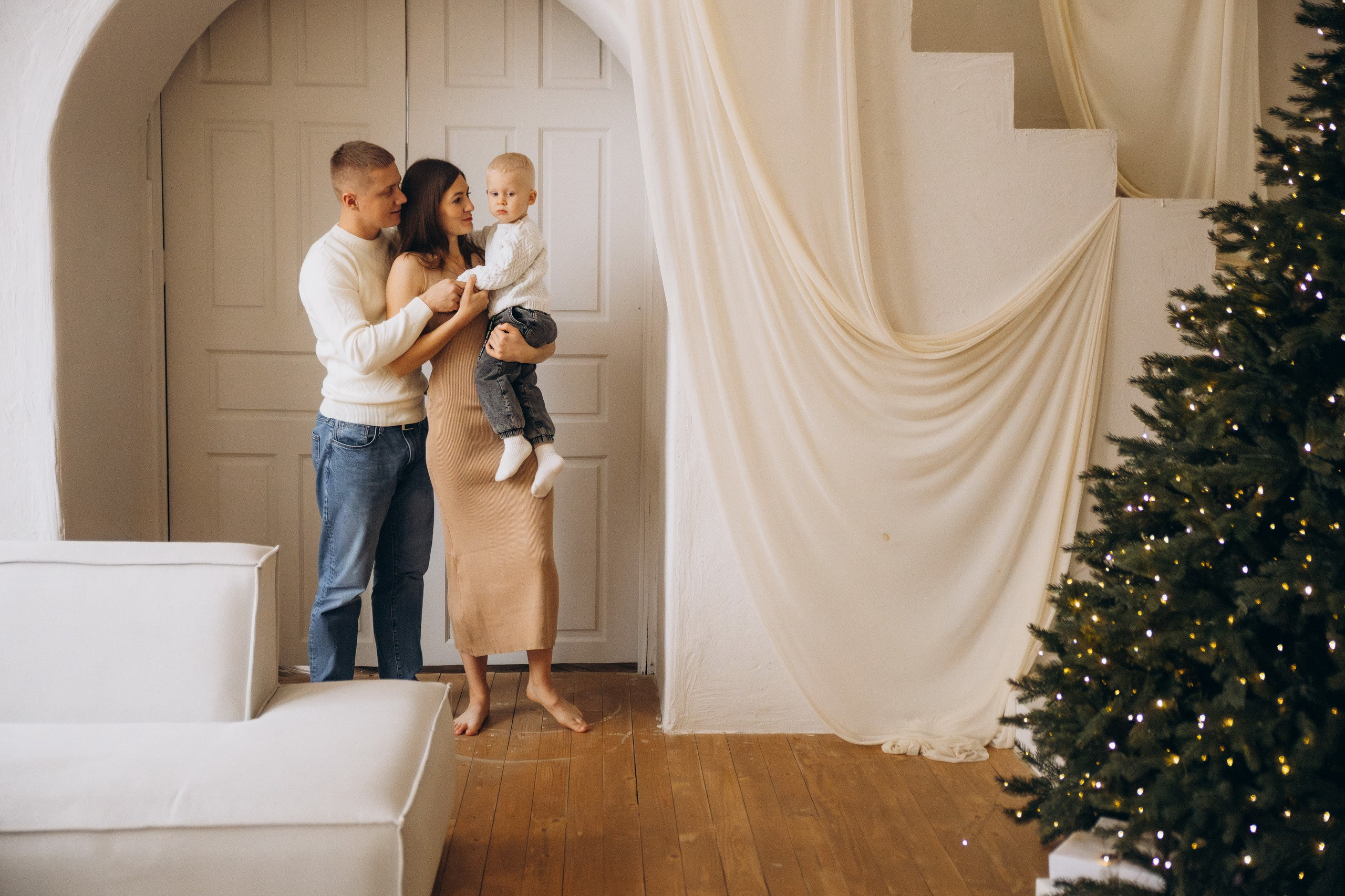 Под ёлочкой. Семейный фотограф в Самаре Елена Ефимова