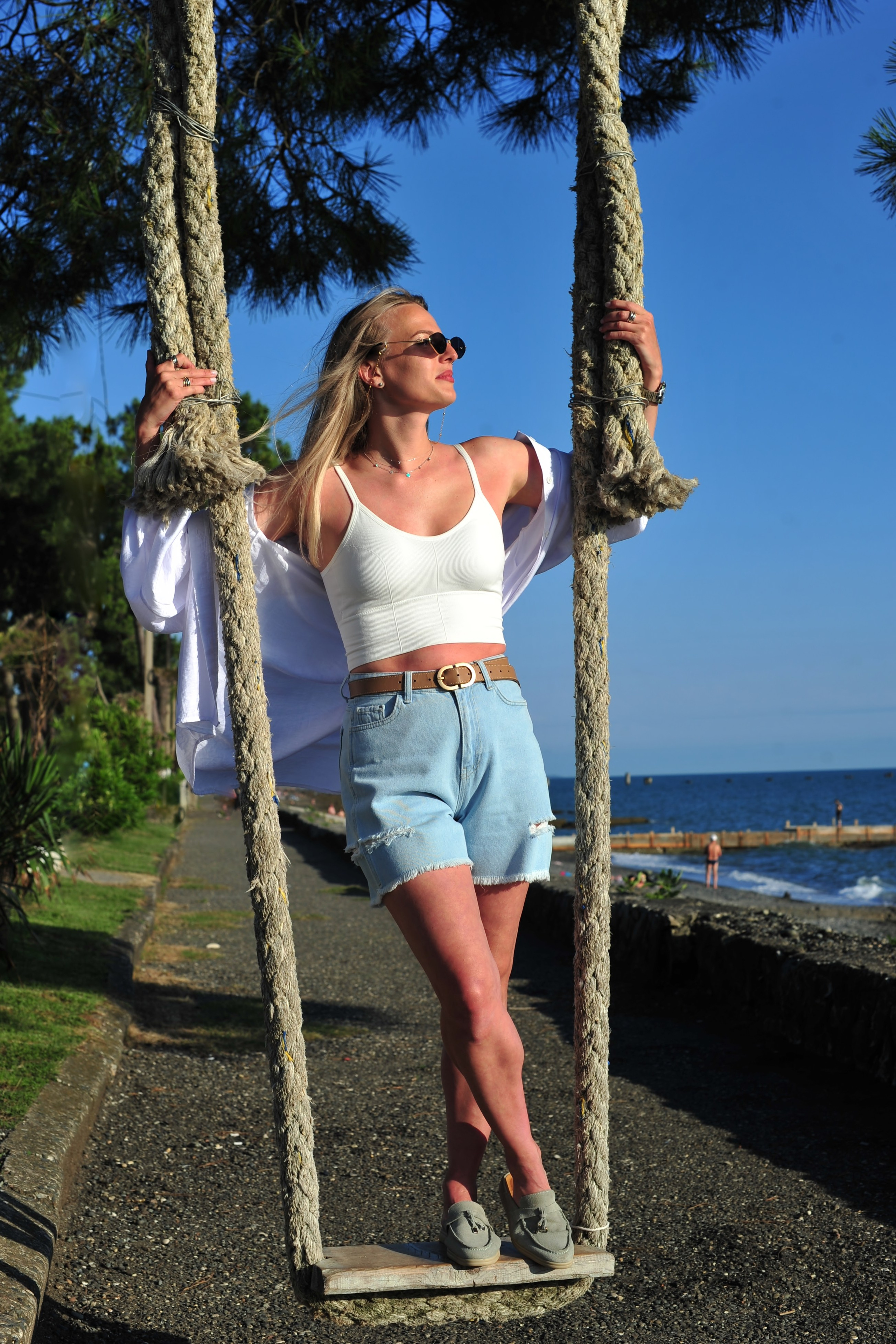 Морская фотосессия на две семьи в Абхазии. Свадебный и семейный фотограф в Москве Ирина Гончарова