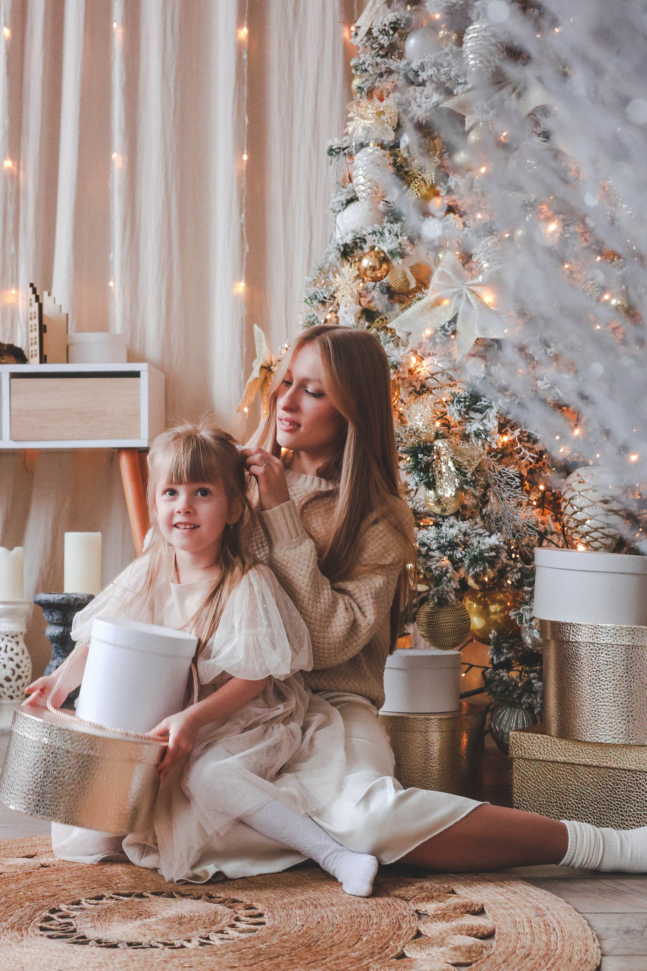 Новогодняя история «Кира и ее семья». Фотограф в Москве Анастасия Калинина