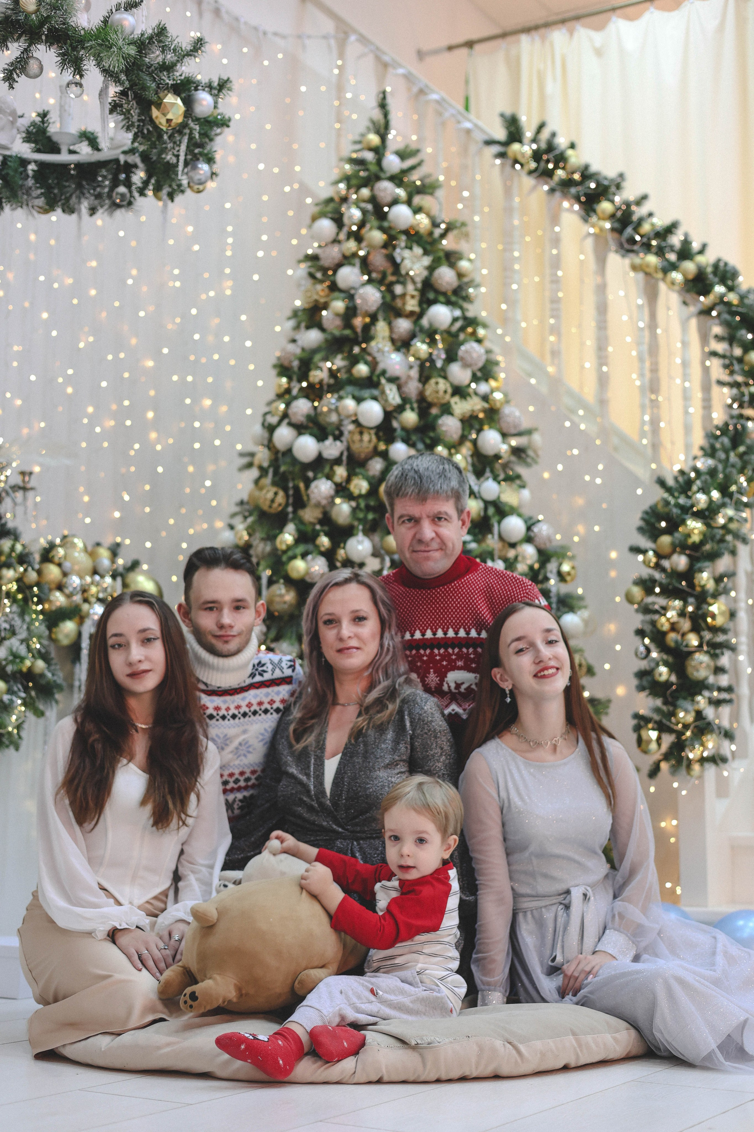 Новогодняя история «Ирина и ее семья». Фотограф в Москве Анастасия Калинина