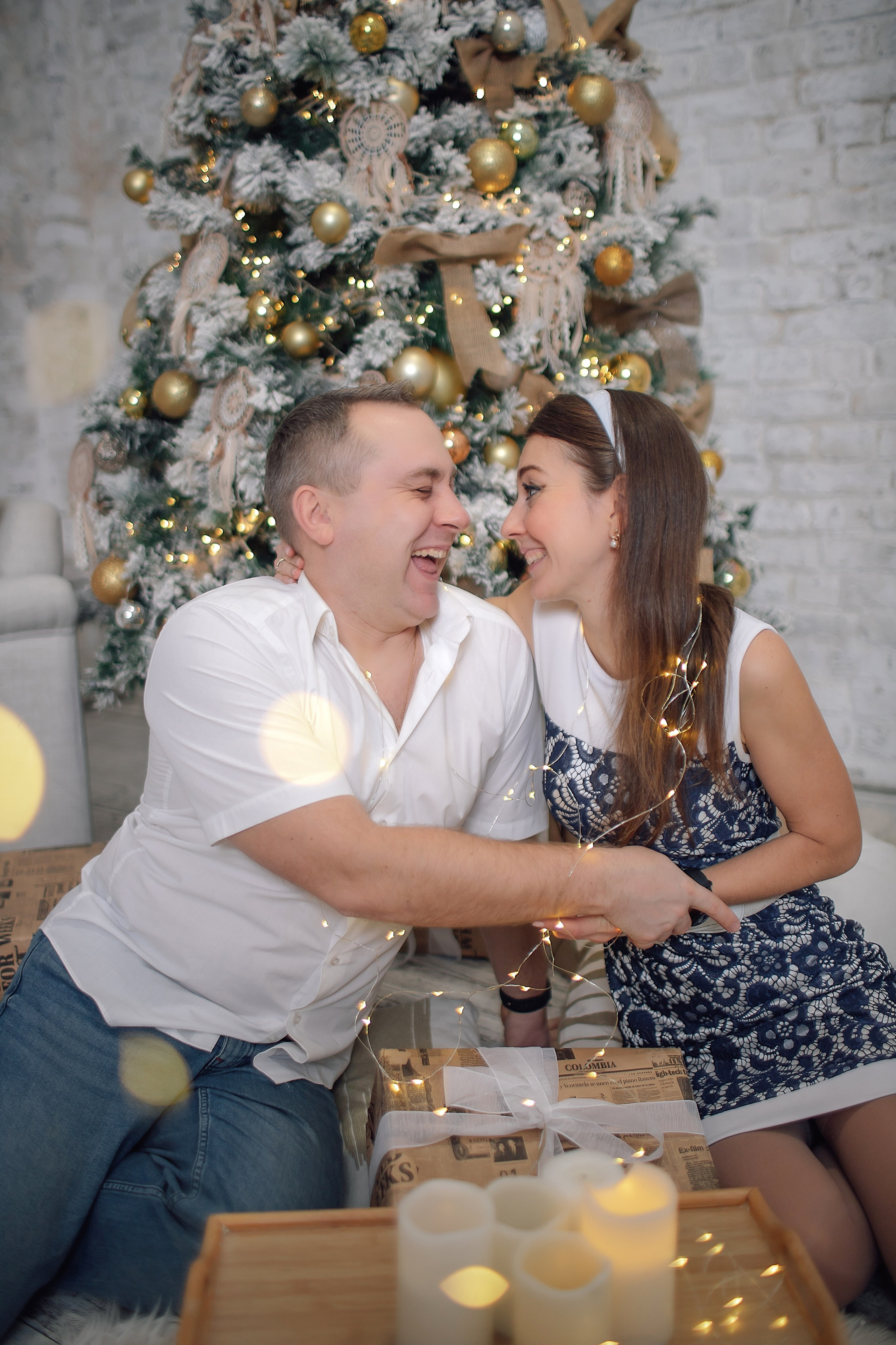 Новогодняя фотосессия женская семейная индивидуальная в студии. Ваш фотограф в Москве — Зернова Лидия