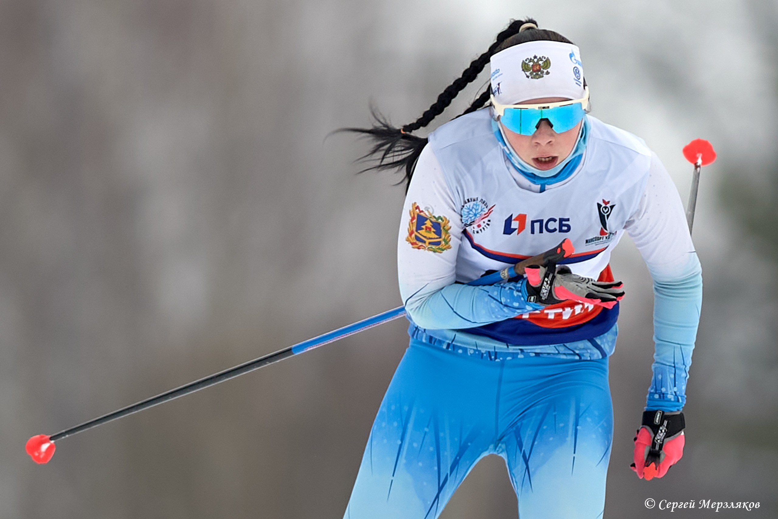 Всероссийские соревнования по лыжным гонкам на призы ЗМС Галины Кулаковой. Спортивный репортажный фотограф в Ижевске Сергей Мерзляков