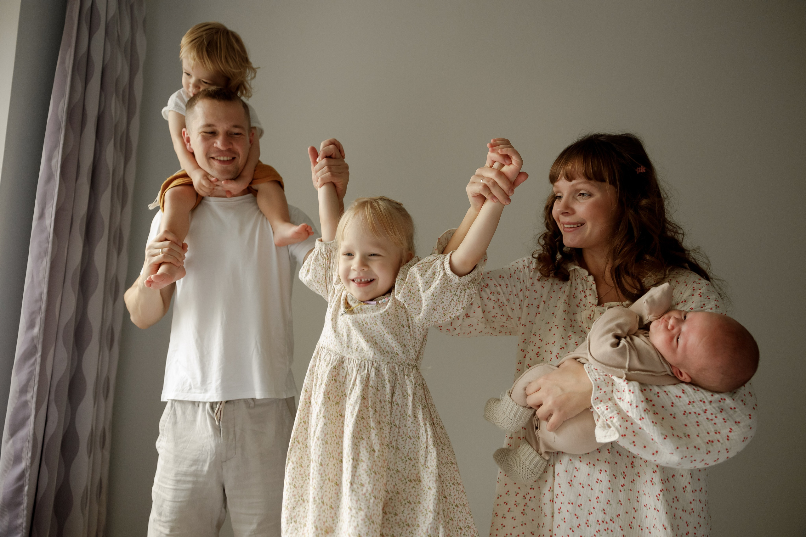 Домашняя семейная съёмка. Фотограф Москва