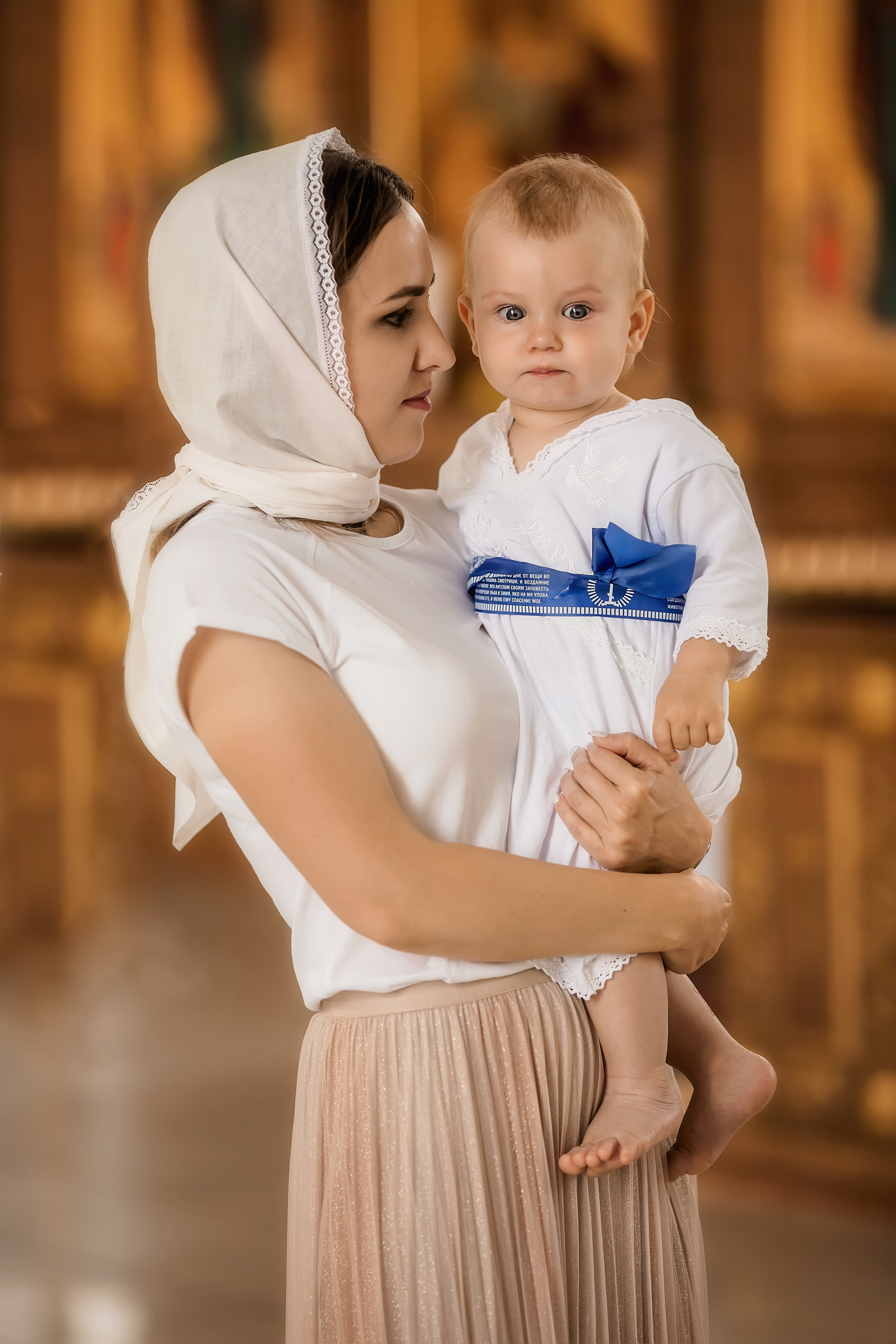 Крещение в Церкви Успения Пресвятой Богородицы в городе Аксай. Олеся Семейская свадебный и семейный фотограф в Ростове-на-Дону