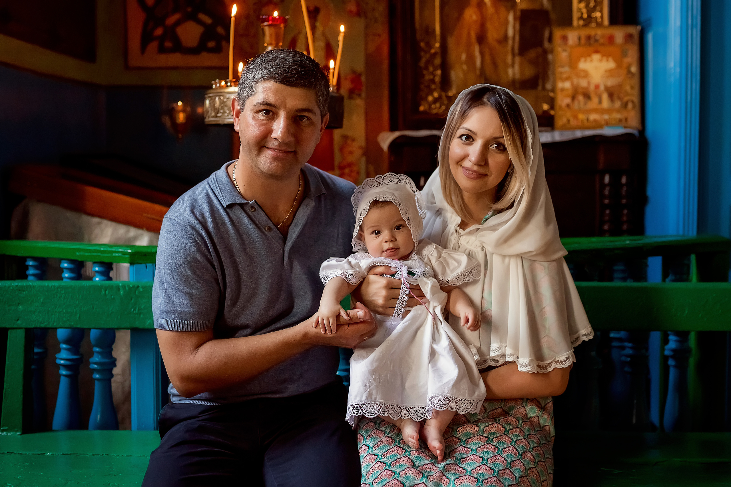 Крещение в Храме Преображения Господня в хуторе Обуховка. Олеся Семейская свадебный и семейный фотограф в Ростове-на-Дону