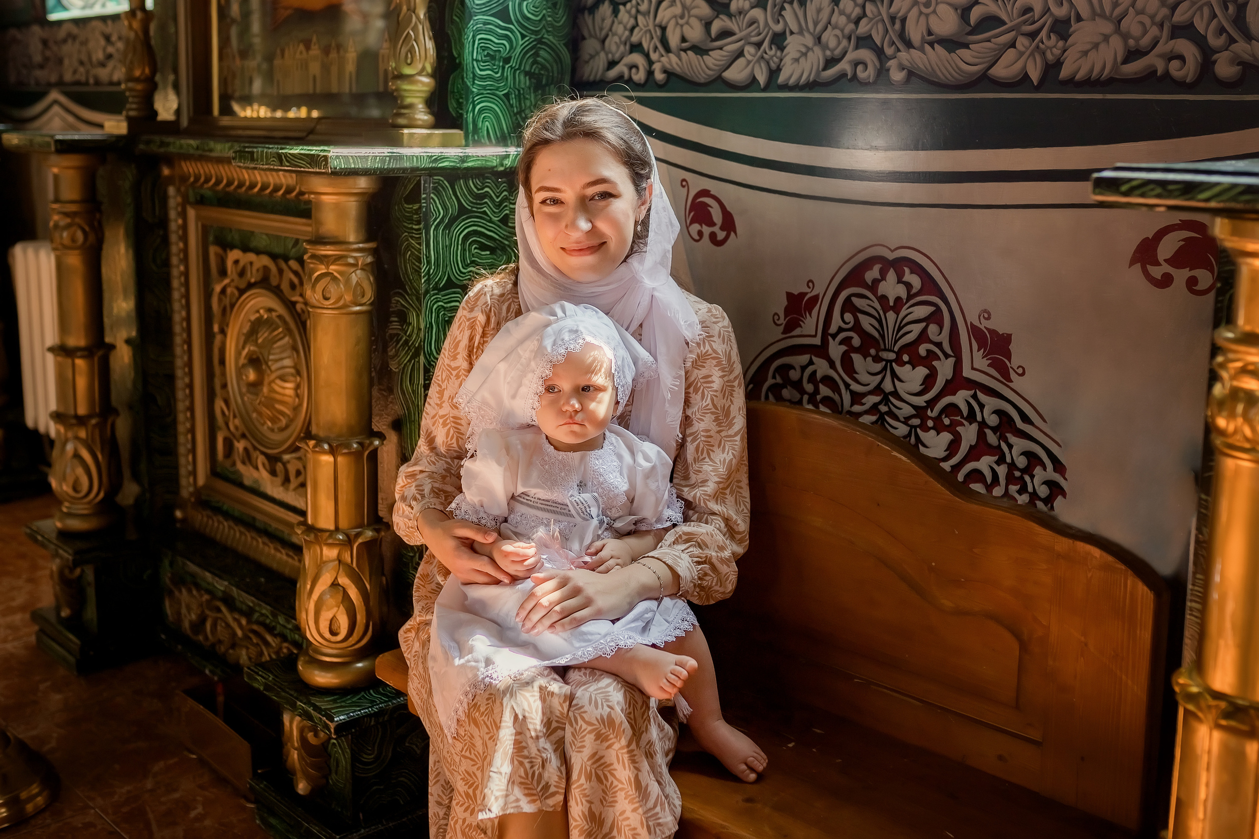 Крещение в Храме Преподобного Серафима Саровского в Ростове-на-Дону. Олеся Семейская свадебный и семейный фотограф в Ростове-на-Дону