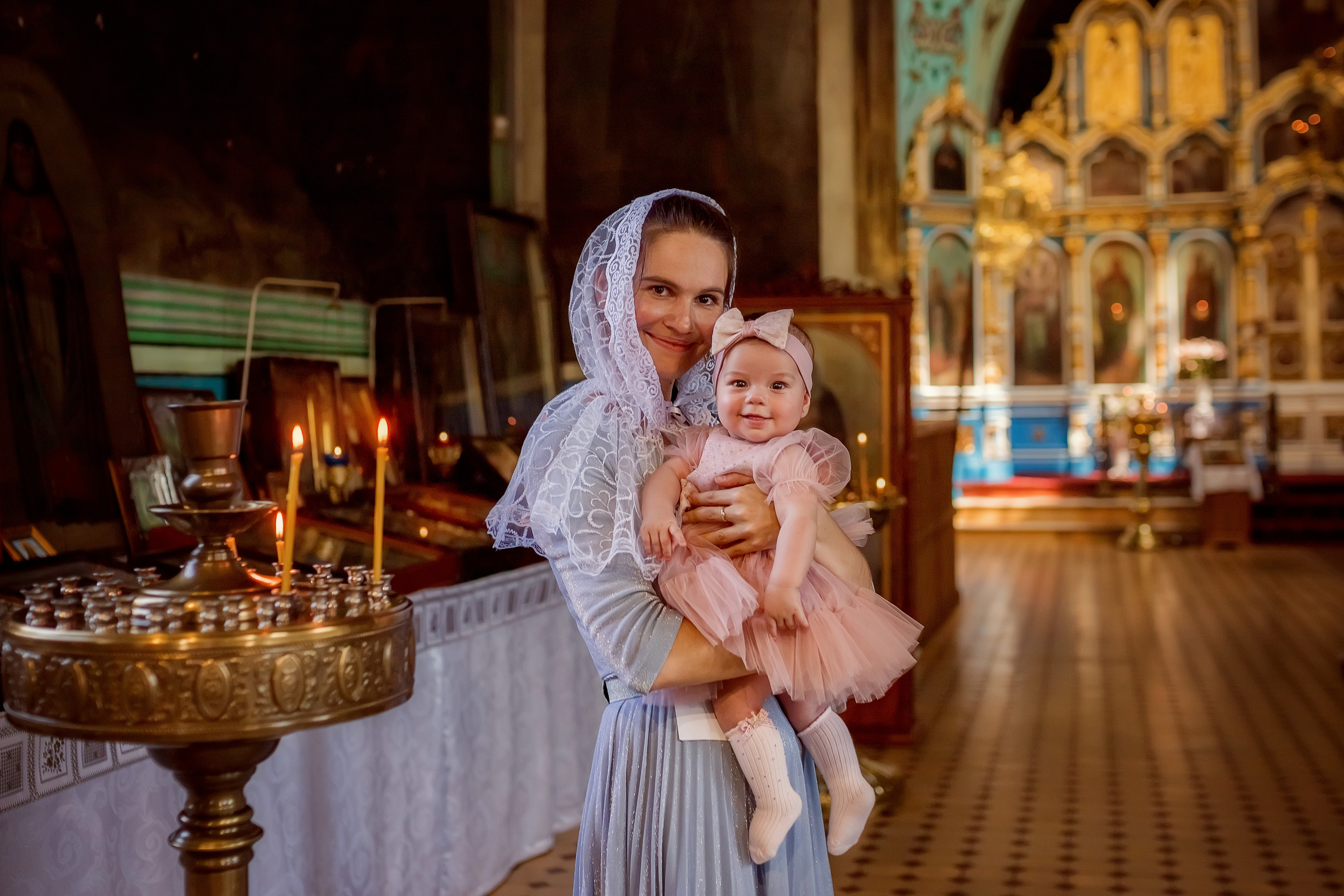 Крещение в Храме Преображения Господня в хуторе Обуховка. Олеся Семейская свадебный и семейный фотограф в Ростове-на-Дону