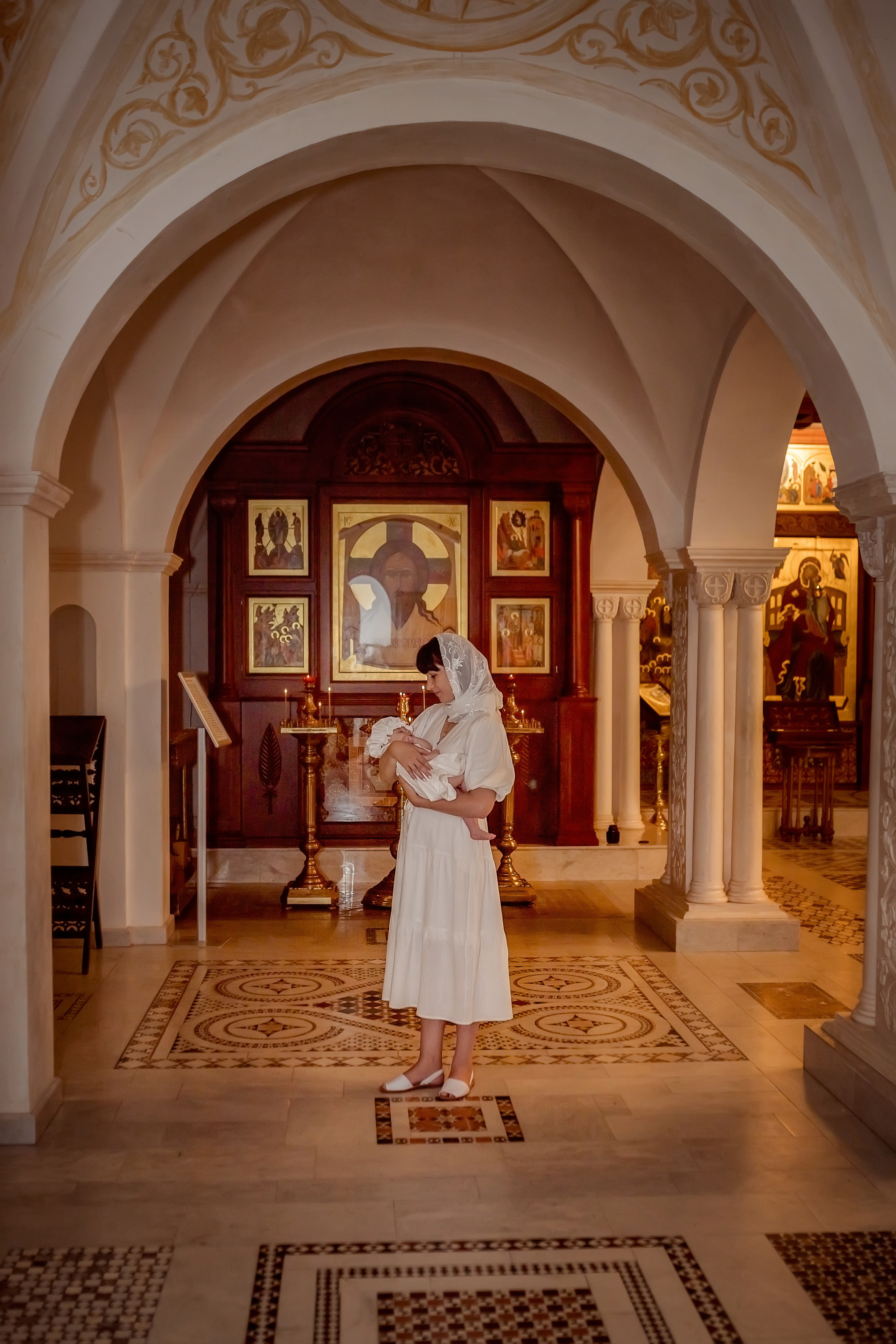 Крещение в Храме святого Георгия Победоносца в городе Ростов-на-Дону. Олеся Семейская свадебный и семейный фотограф в Ростове-на-Дону