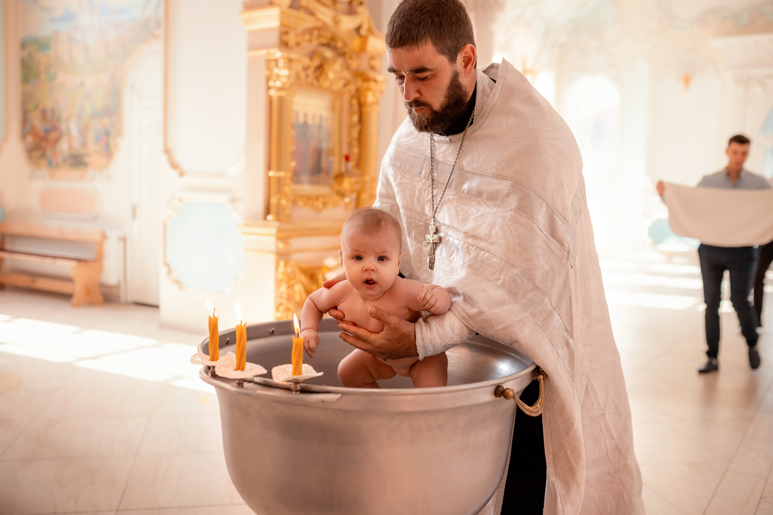 Крещение в Церкви Троицы Живоначальной в городе Батайск. Олеся Семейская свадебный и семейный фотограф в Ростове-на-Дону