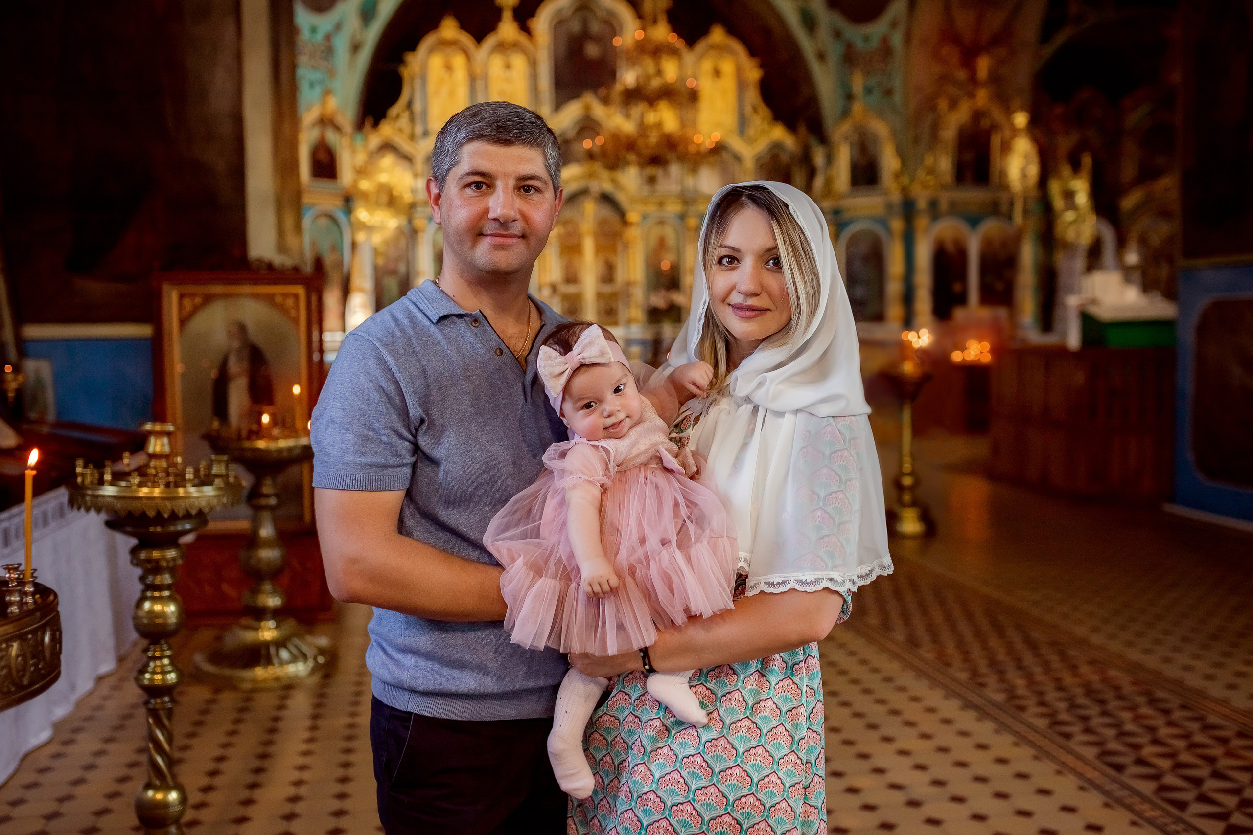 Крещение в Храме Преображения Господня в хуторе Обуховка. Олеся Семейская свадебный и семейный фотограф в Ростове-на-Дону