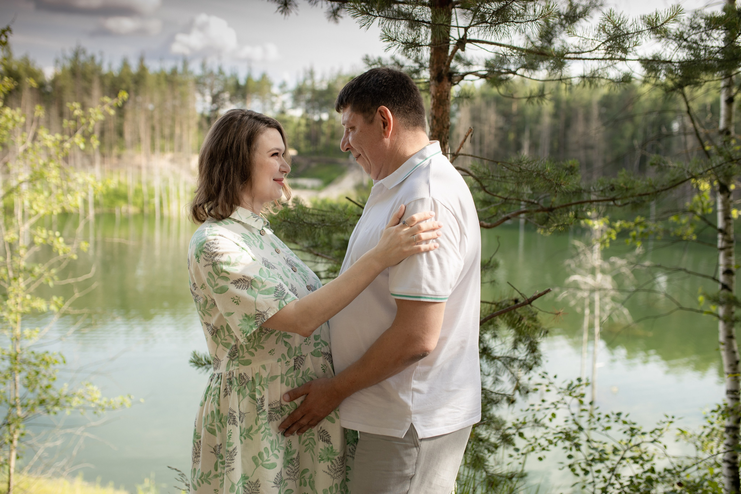 Фотосессия беременности на карьере. Фотограф в Железнодорожном и Балашихе