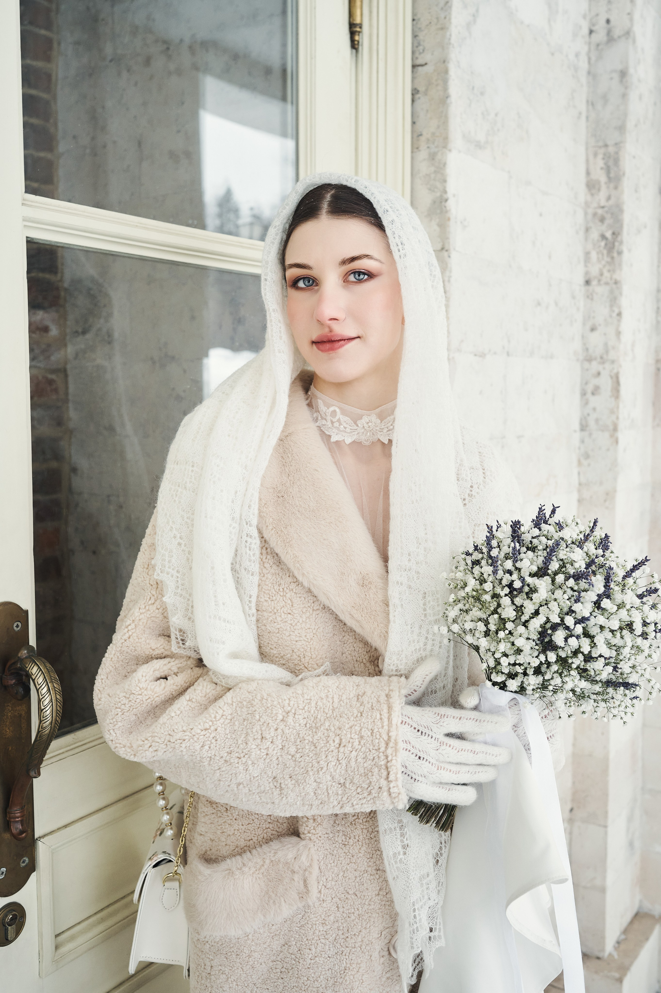 Невеста в белом, портрет невесты, свадебный фотограф Москва