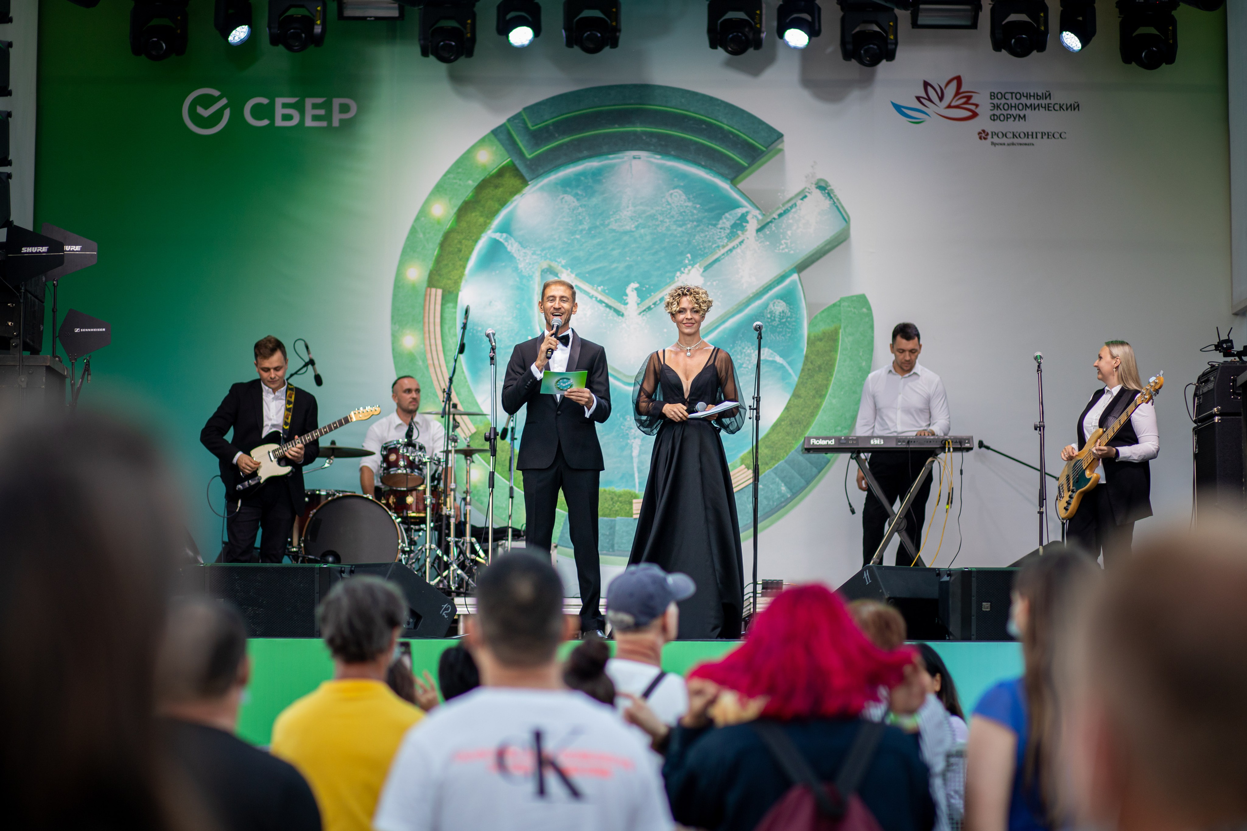 Сбер. Открытие фонтана на площади г. Владивостока