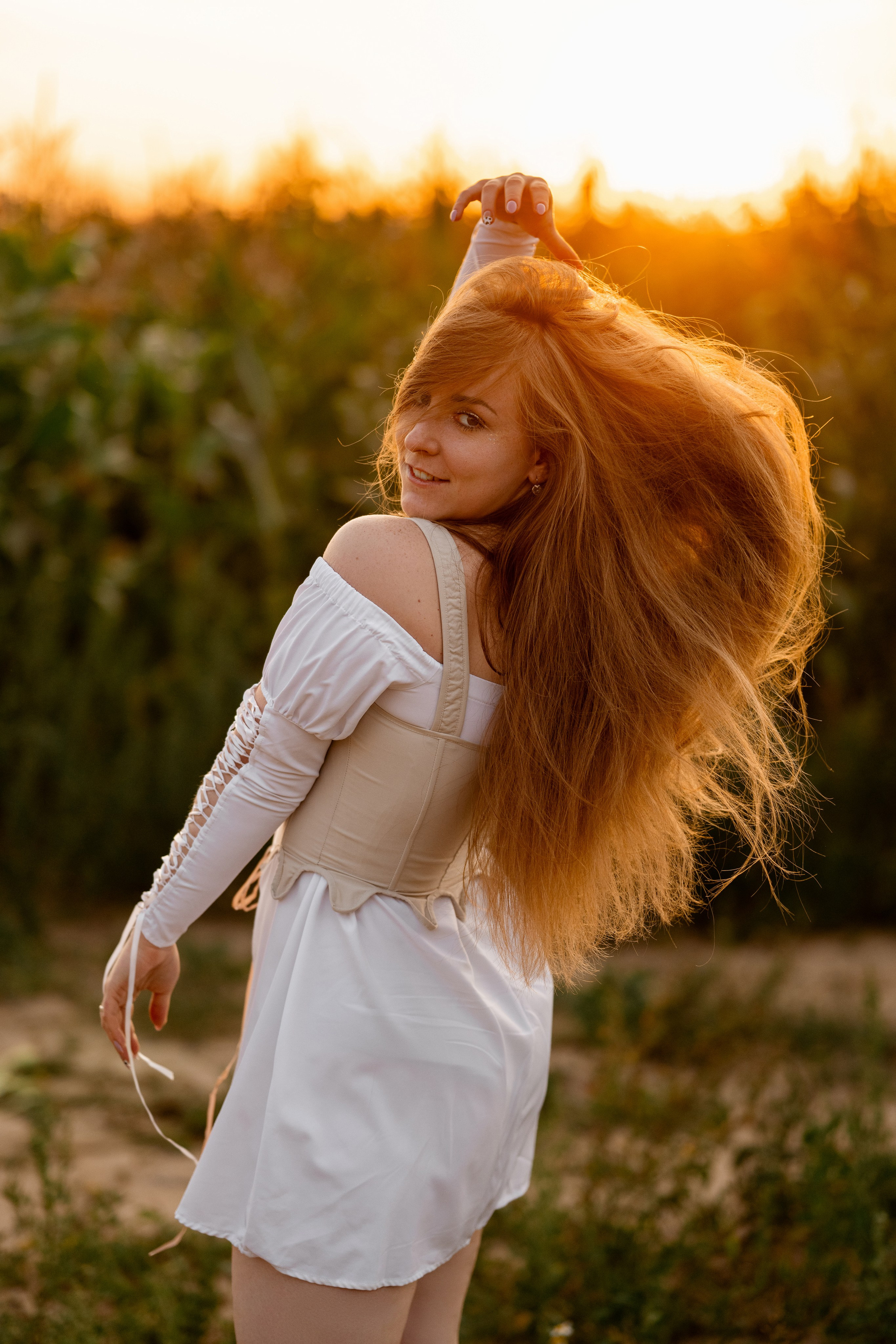 Алена. Кукурузное поле. Свадебный и семейный фотограф в СПб Валерия Фомичева