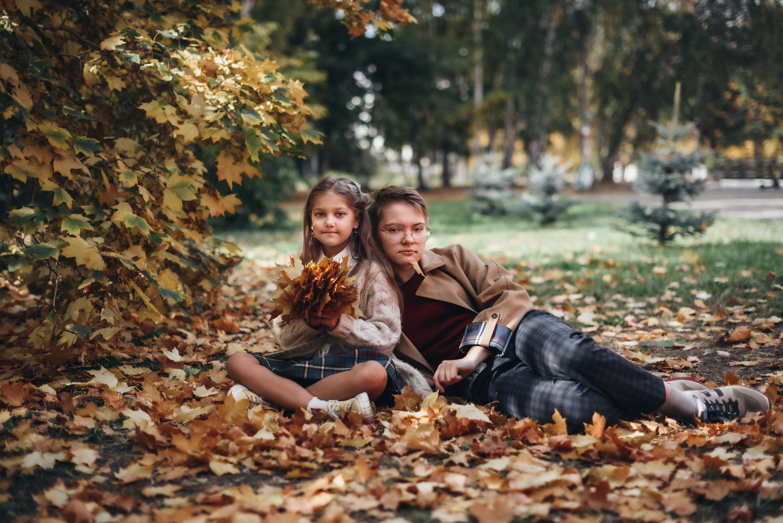 Осенняя прогулка. Портретный фотограф из Омска Инна Пономарева