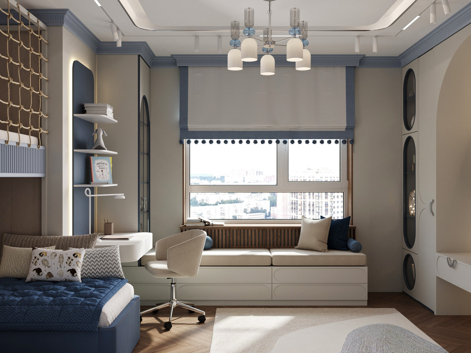 Дизайн студия Уютная Квартира|ЖК Первый МСК. Интерьерная 3D визуализация