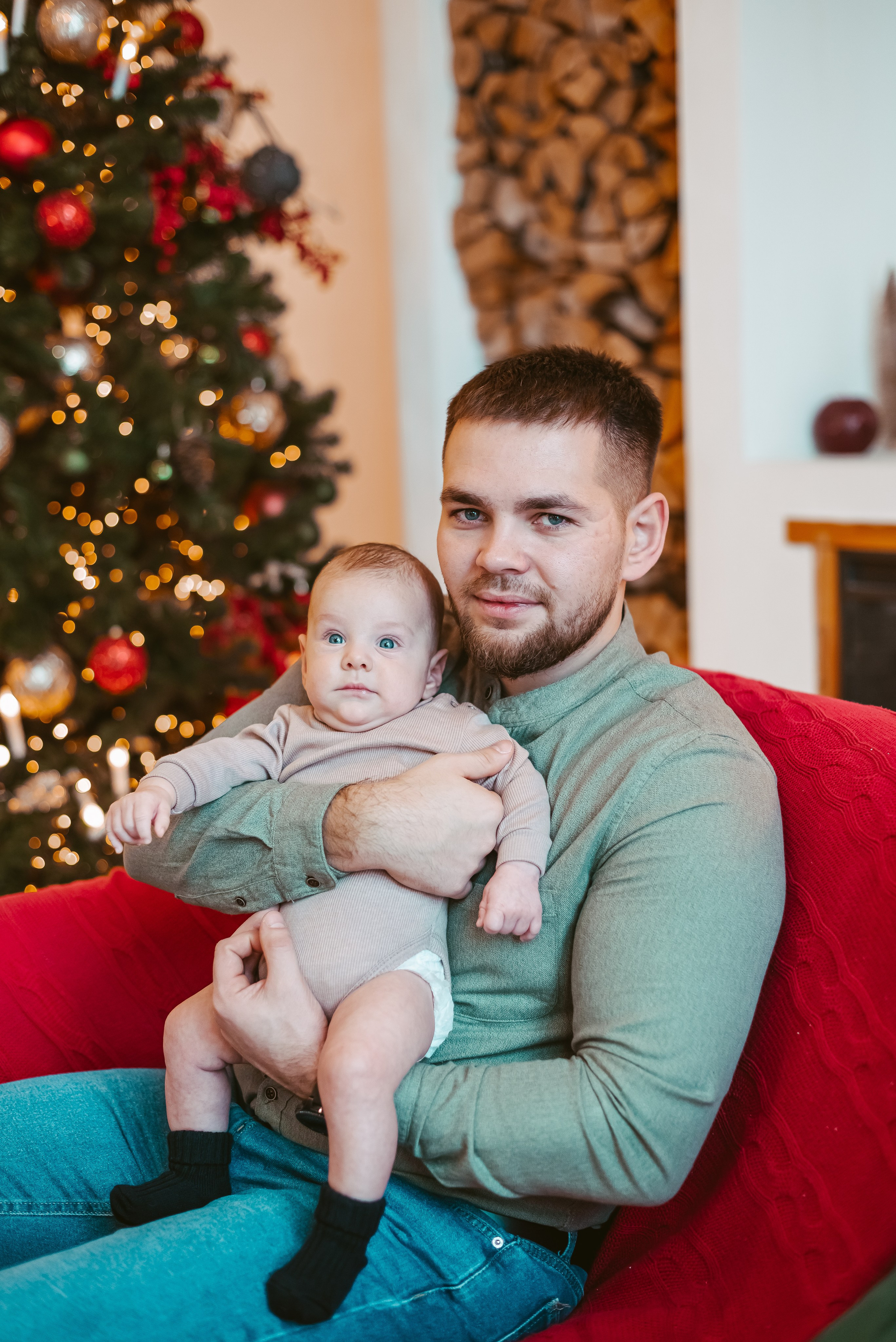 Новогодняя семейная фотосессия Кемерово