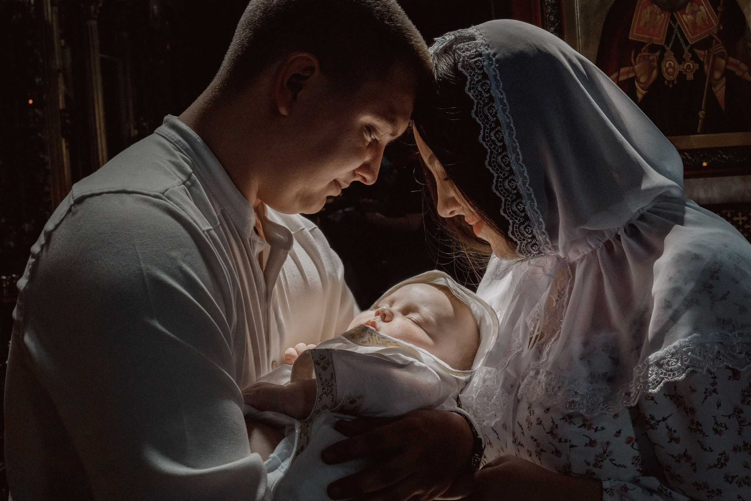 Крещение в Свято-Георгиевском монастыре. Семейный фотограф и видеограф Алёна Ким