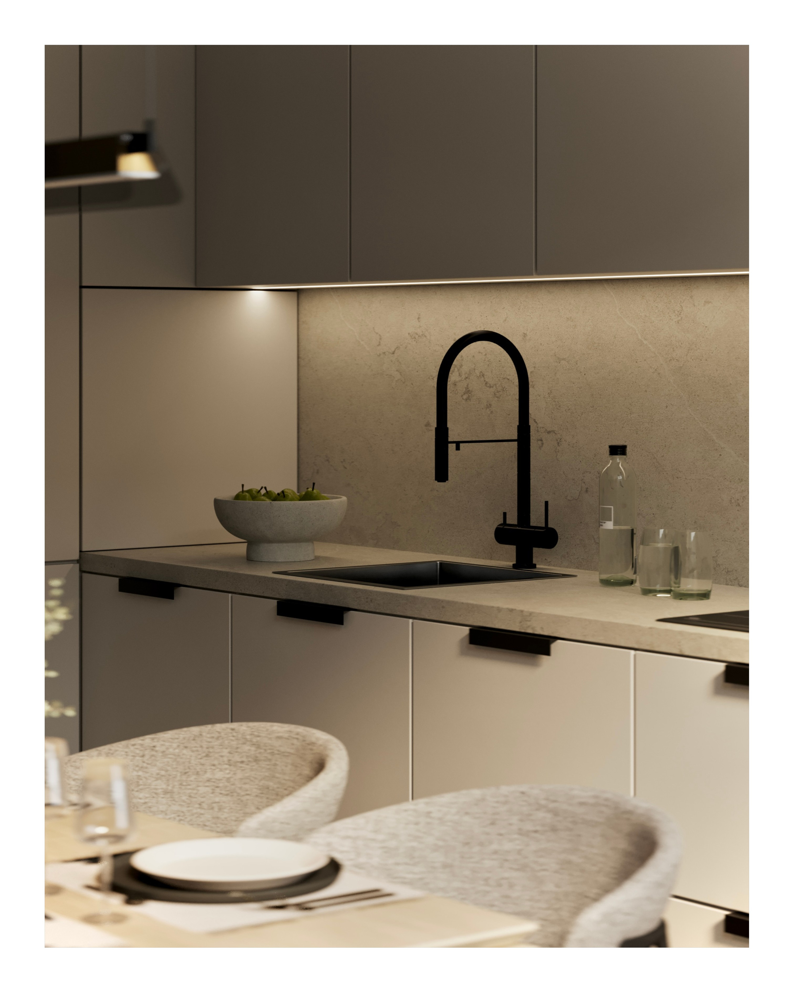 Light minimalistic interior 2. Cg artist Shchapov Dmitry