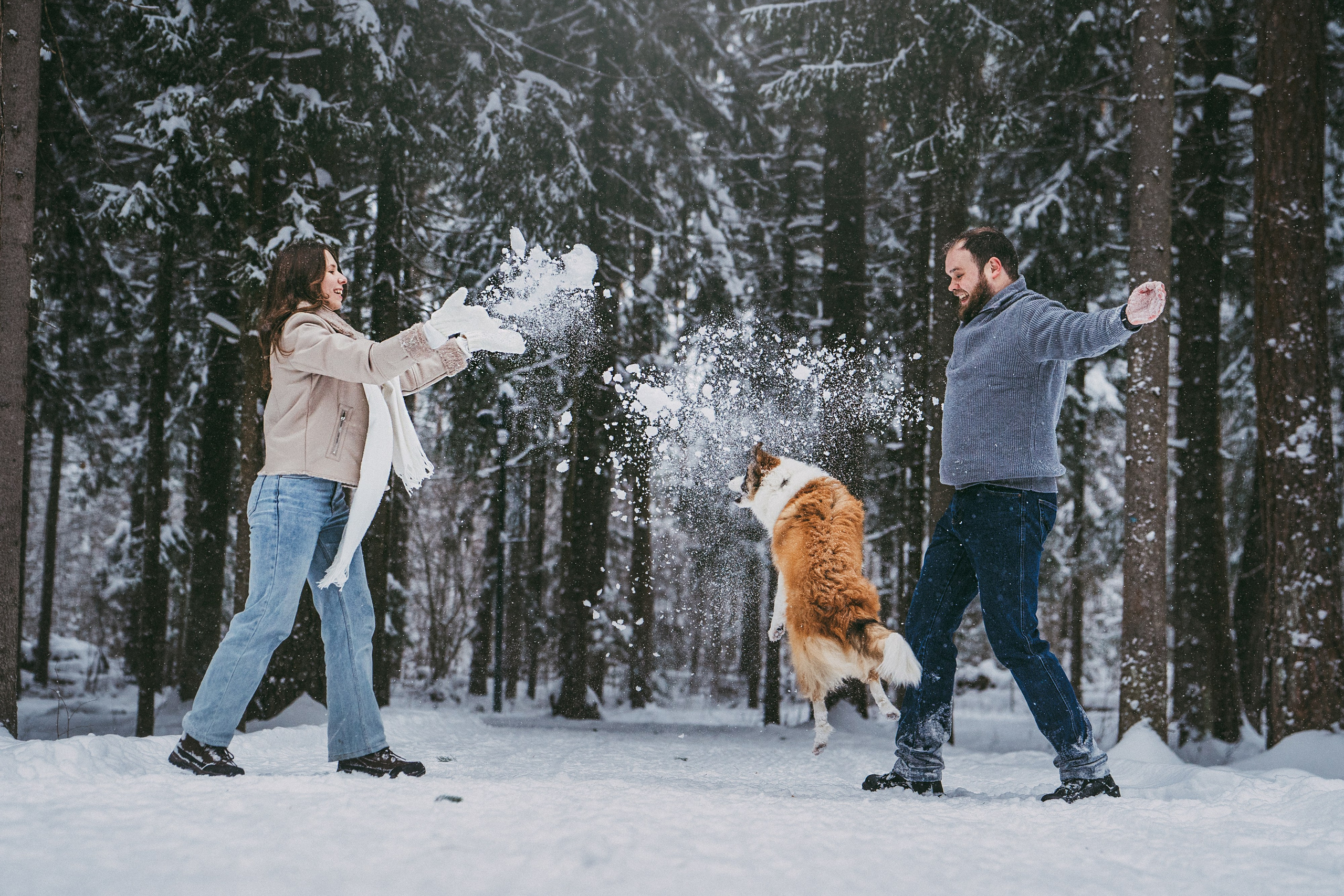 Катя, Анатолий и Елай. Фотограф анималист в Москве и Санкт-Петербурге Свиридова Анна