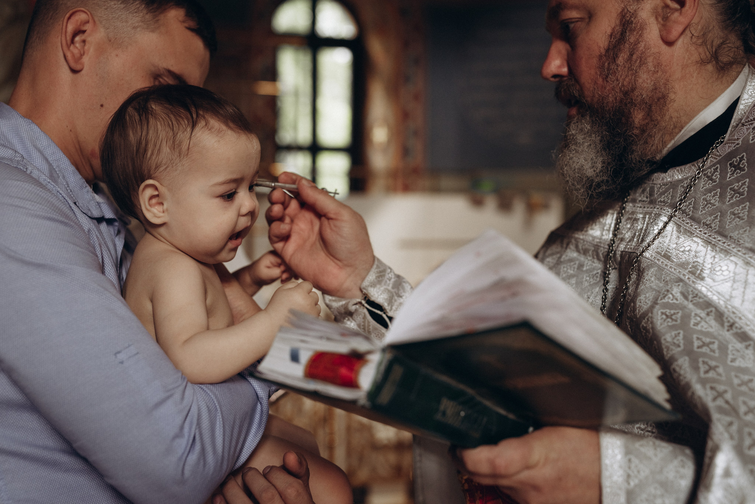 Крещение Ксении и Елизаветы. Фотограф новорождённых и семейный фотограф в Иваново Любовь Капранова