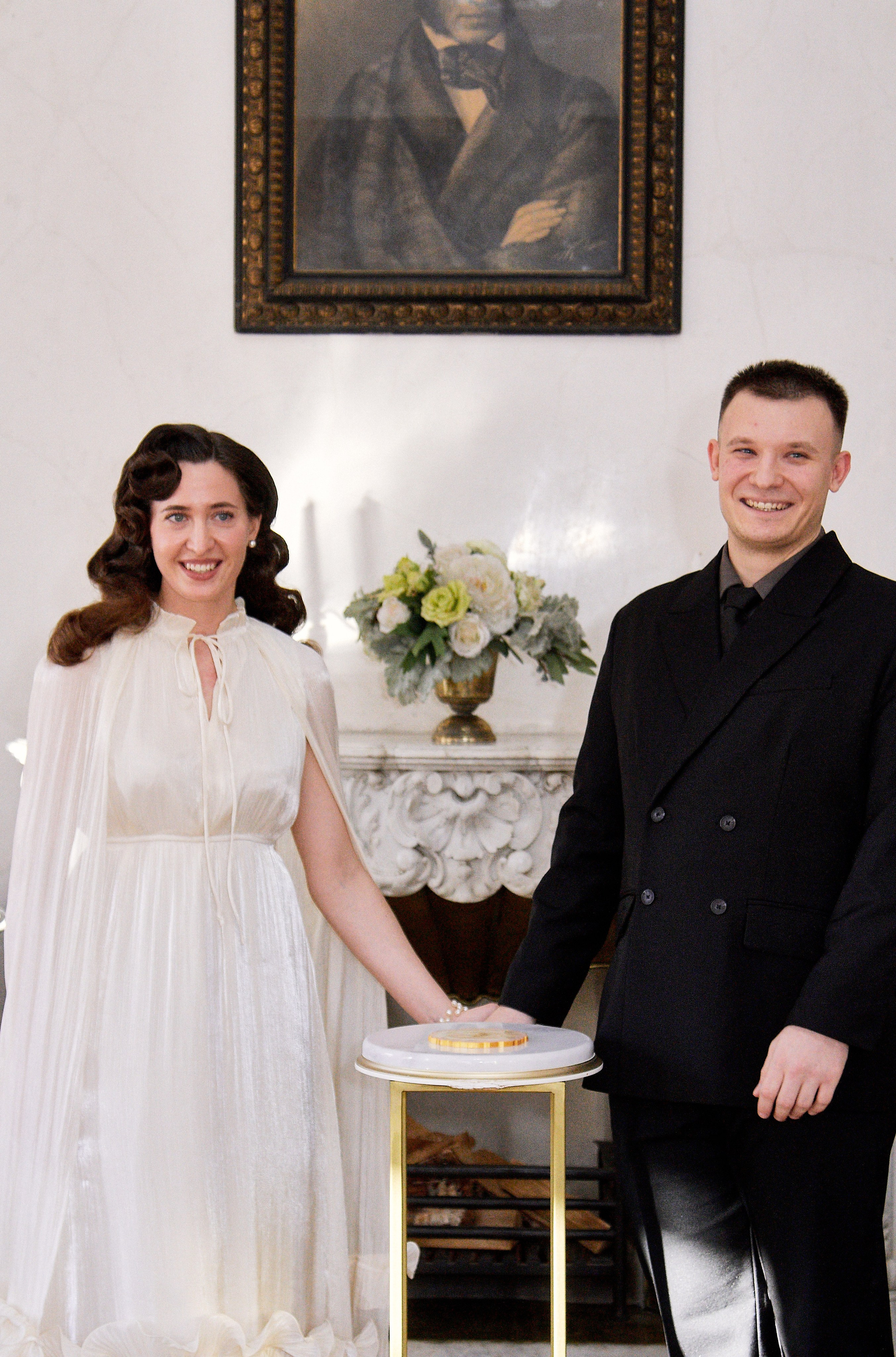 Торжественное бракосочетание в библиотеке им. Пушкина. Свадебный фотограф в Москве Приятелева Ангелина