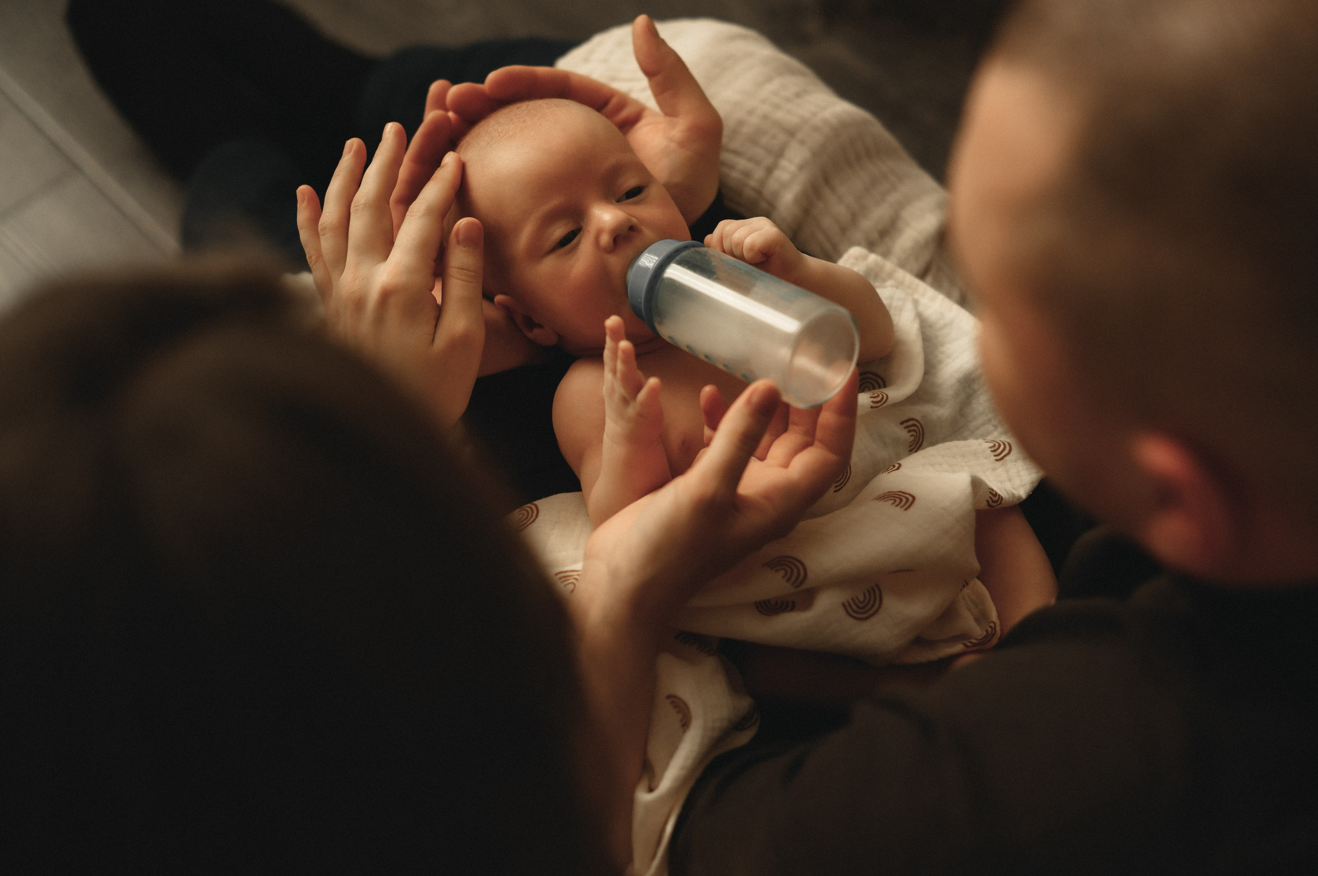 Первый месяц. Мама, папа и малыш. Семейный фотограф в г. Ставрополь, Сорокина Мария